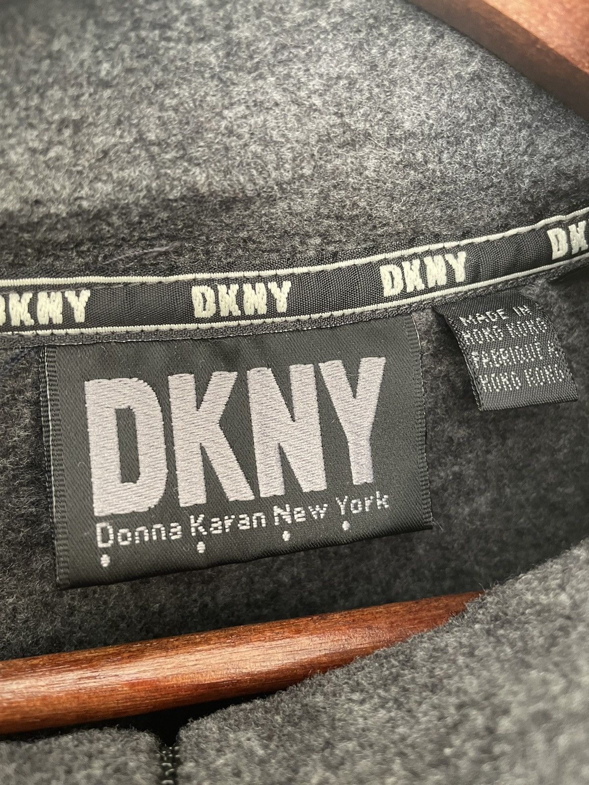 DKNY × Donna Karan DKNY ANORAK FLEECE SWEATSHIRT Size US L / EU 52-54 / 3 - 7 Thumbnail