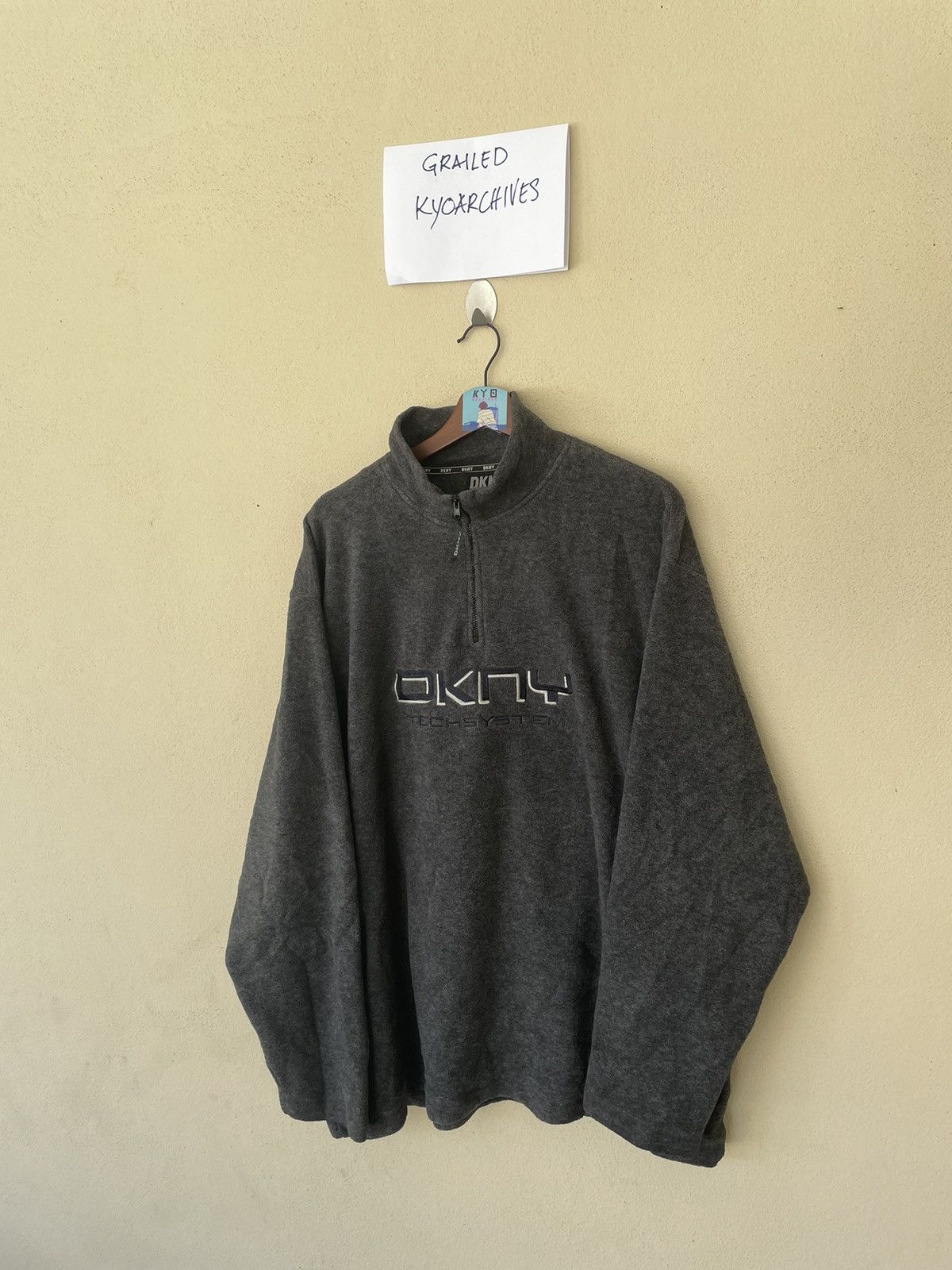 DKNY × Donna Karan DKNY ANORAK FLEECE SWEATSHIRT Size US L / EU 52-54 / 3 - 2 Thumbnail