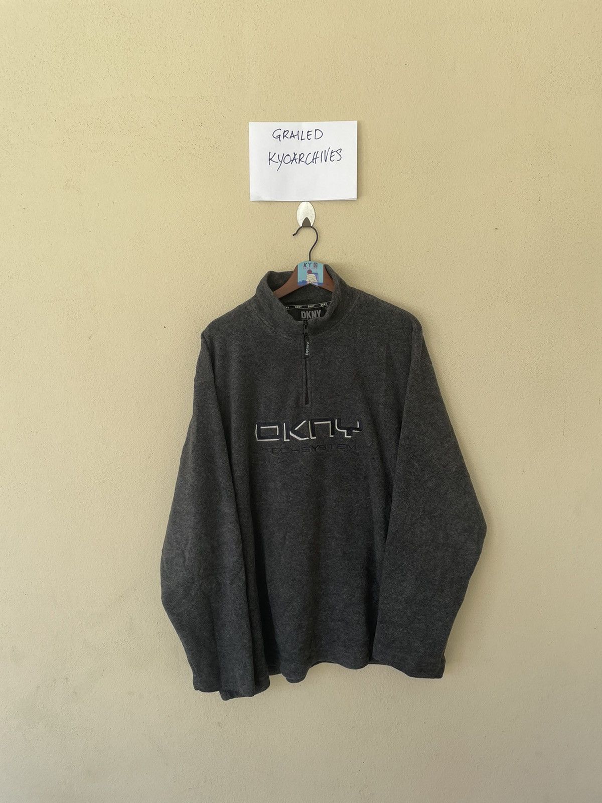 DKNY × Donna Karan DKNY ANORAK FLEECE SWEATSHIRT Size US L / EU 52-54 / 3 - 1 Thumbnail