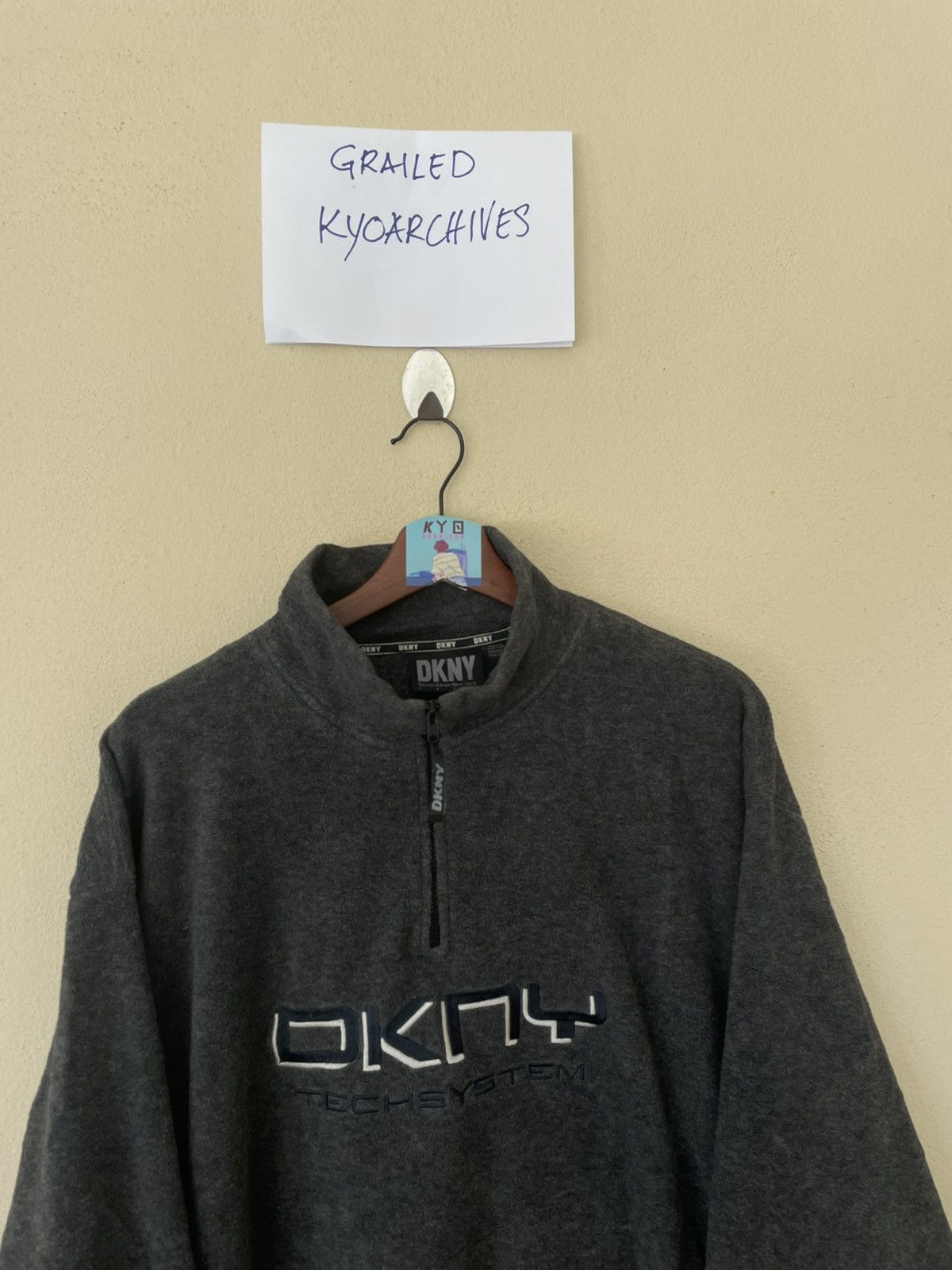 DKNY × Donna Karan DKNY ANORAK FLEECE SWEATSHIRT Size US L / EU 52-54 / 3 - 3 Thumbnail