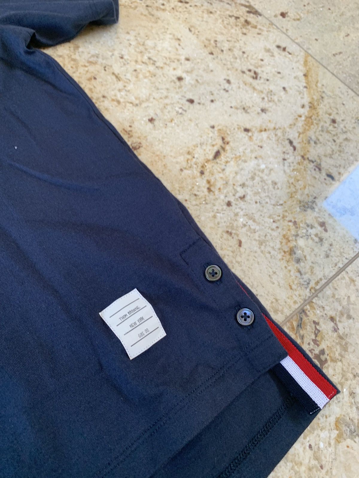 Thom Browne Logo Trim Classic Pocket Tee Size US XXS / EU 40 - 5 Thumbnail