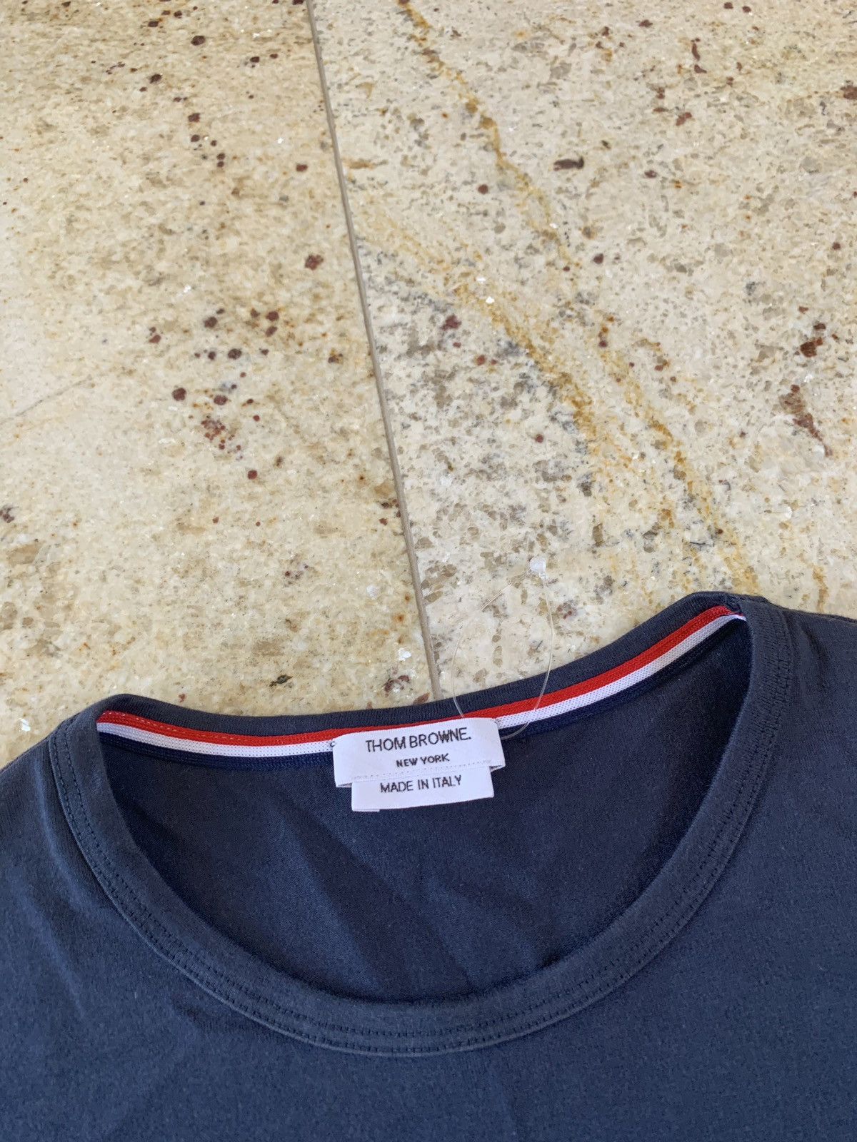 Thom Browne Logo Trim Classic Pocket Tee Size US XXS / EU 40 - 7 Thumbnail
