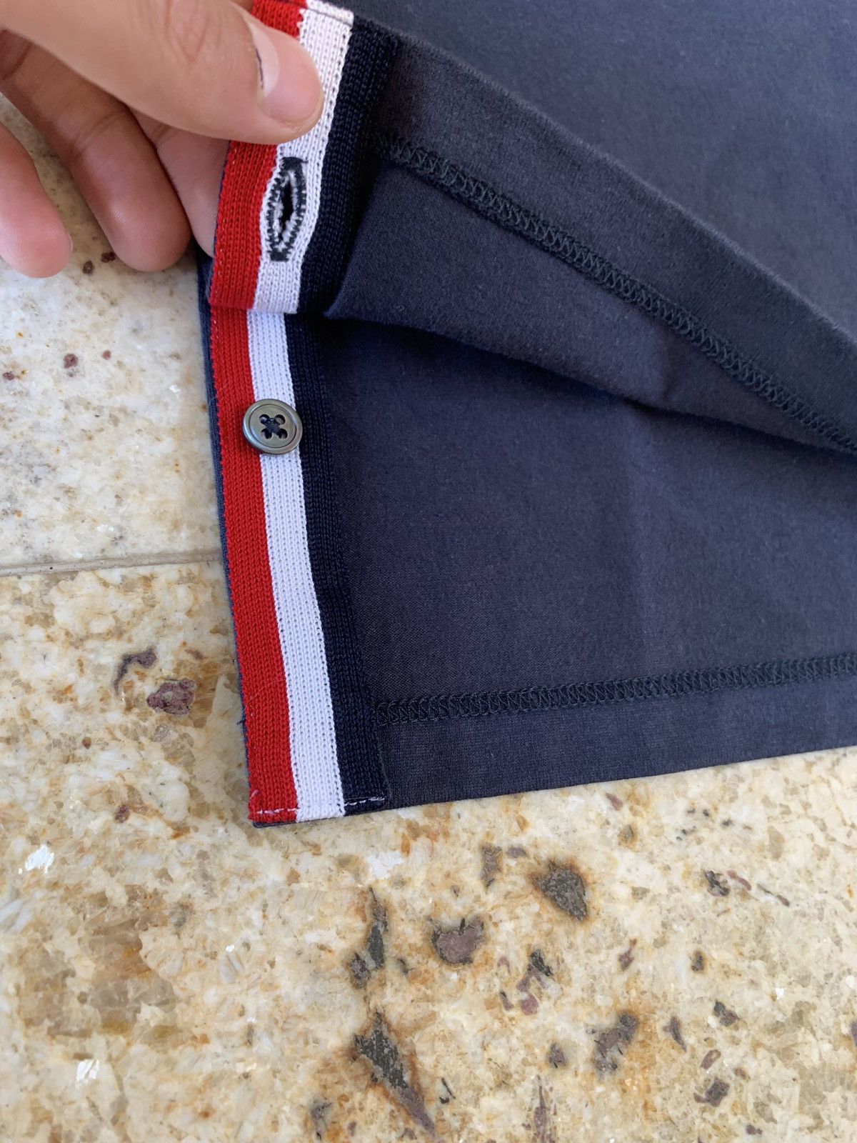 Thom Browne Logo Trim Classic Pocket Tee Size US XXS / EU 40 - 6 Thumbnail