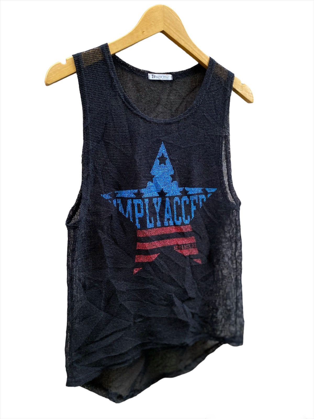 20471120 × Beauty Beast × Japanese Brand Open Knitted Raf Simons Style Fishnet Tank Top Size US M / EU 48-50 / 2 - 3 Thumbnail