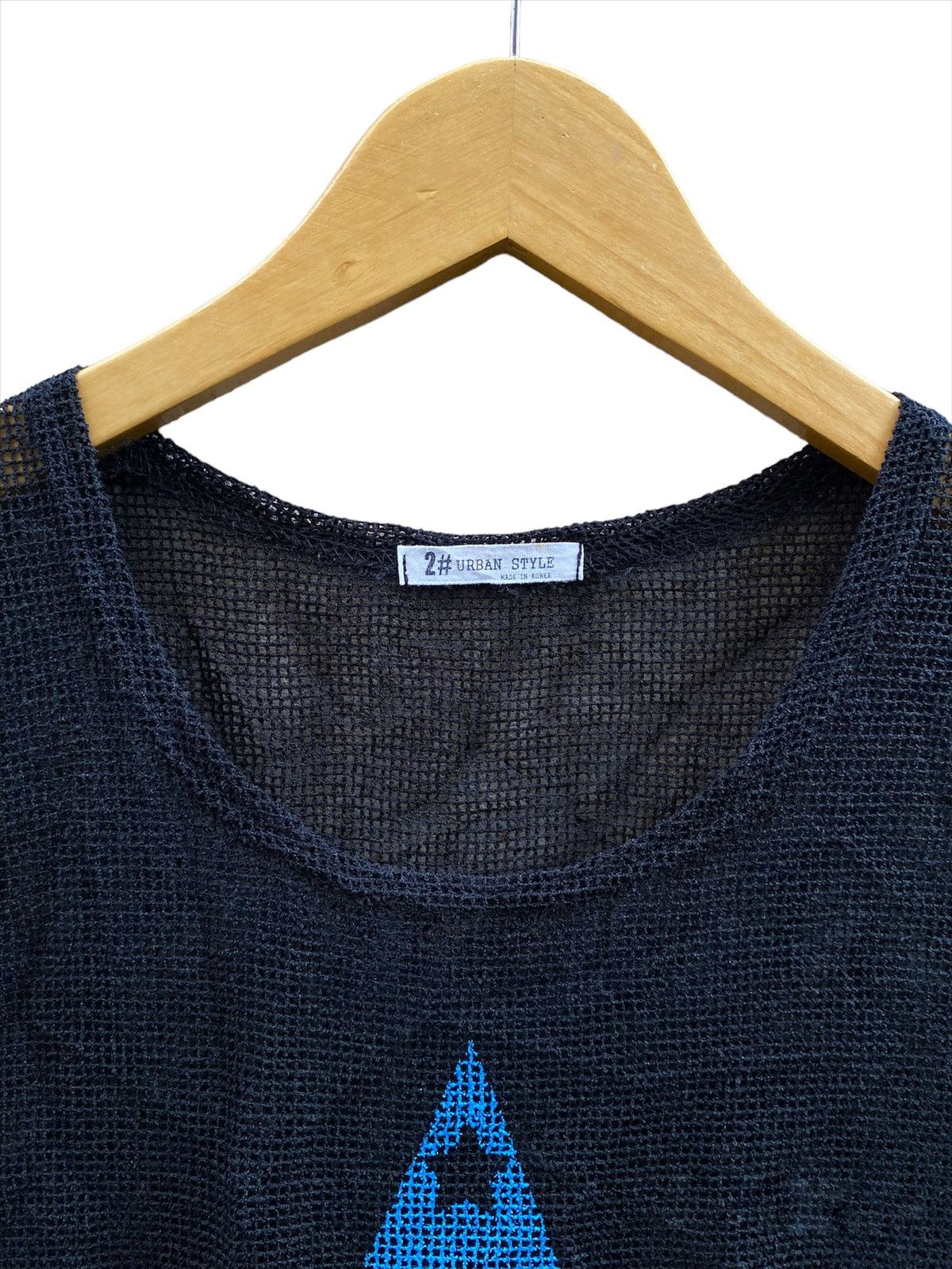 20471120 × Beauty Beast × Japanese Brand Open Knitted Raf Simons Style Fishnet Tank Top Size US M / EU 48-50 / 2 - 5 Thumbnail