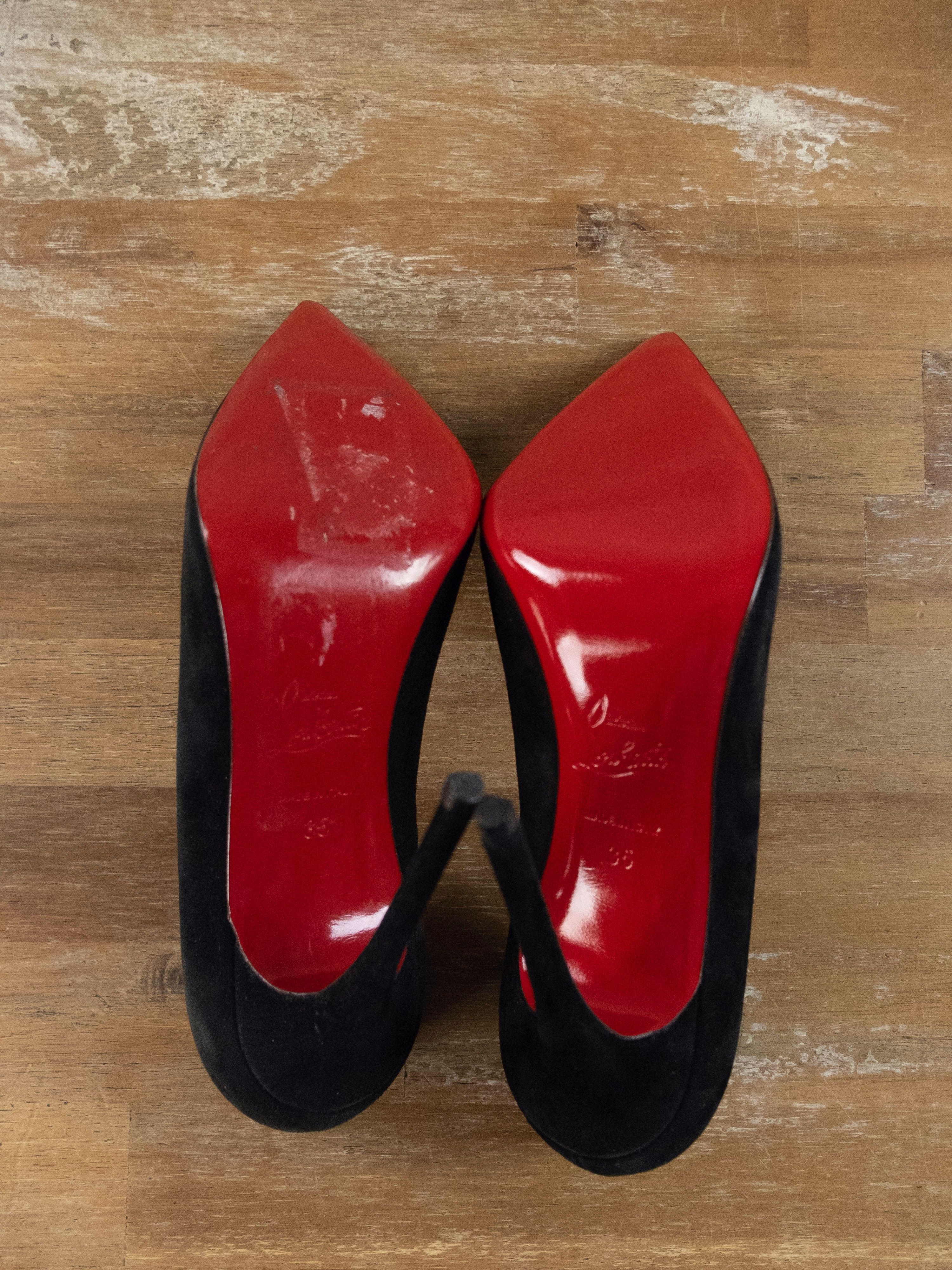 Christian Louboutin CHRISTIAN LOUBOUTIN So Kate black suede pumps stiletto 5 35 Size US 5 / IT 35 - 7 Thumbnail