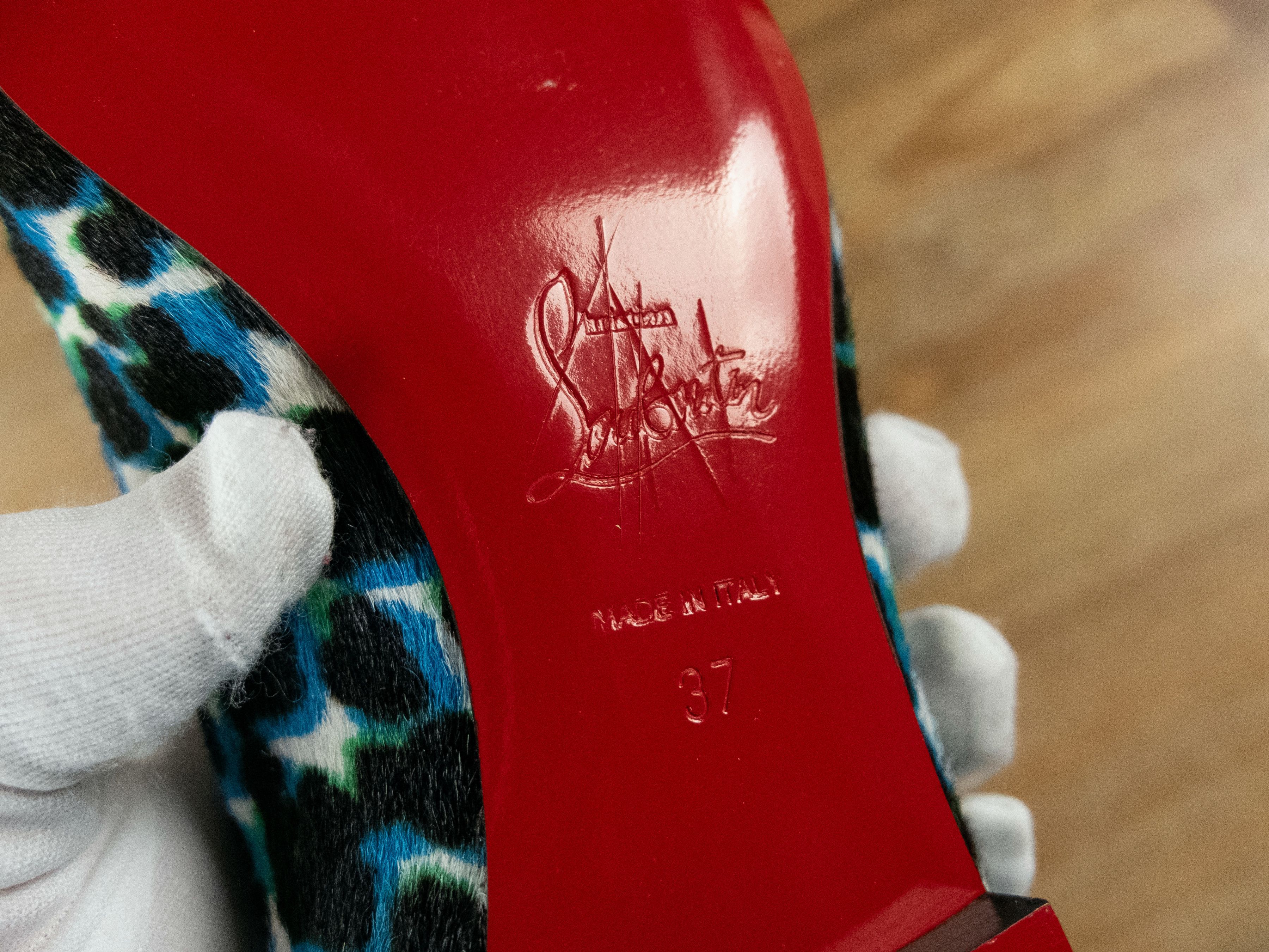 Christian Louboutin CHRISTIAN LOUBOUTIN Sakouette pony hair leopard loafer shoes Size US 7 / IT 37 - 10 Thumbnail
