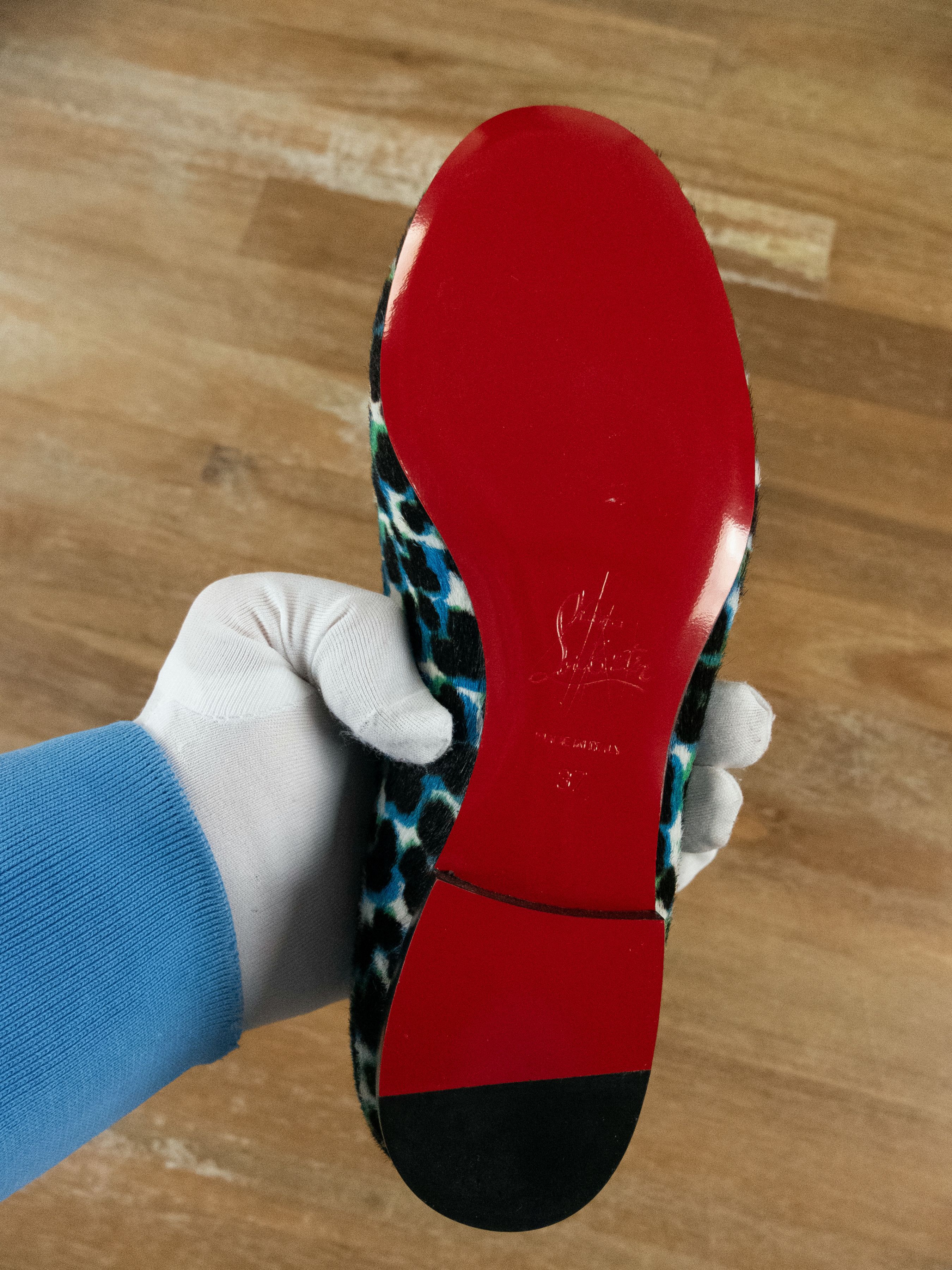 Christian Louboutin CHRISTIAN LOUBOUTIN Sakouette pony hair leopard loafer shoes Size US 7 / IT 37 - 9 Thumbnail