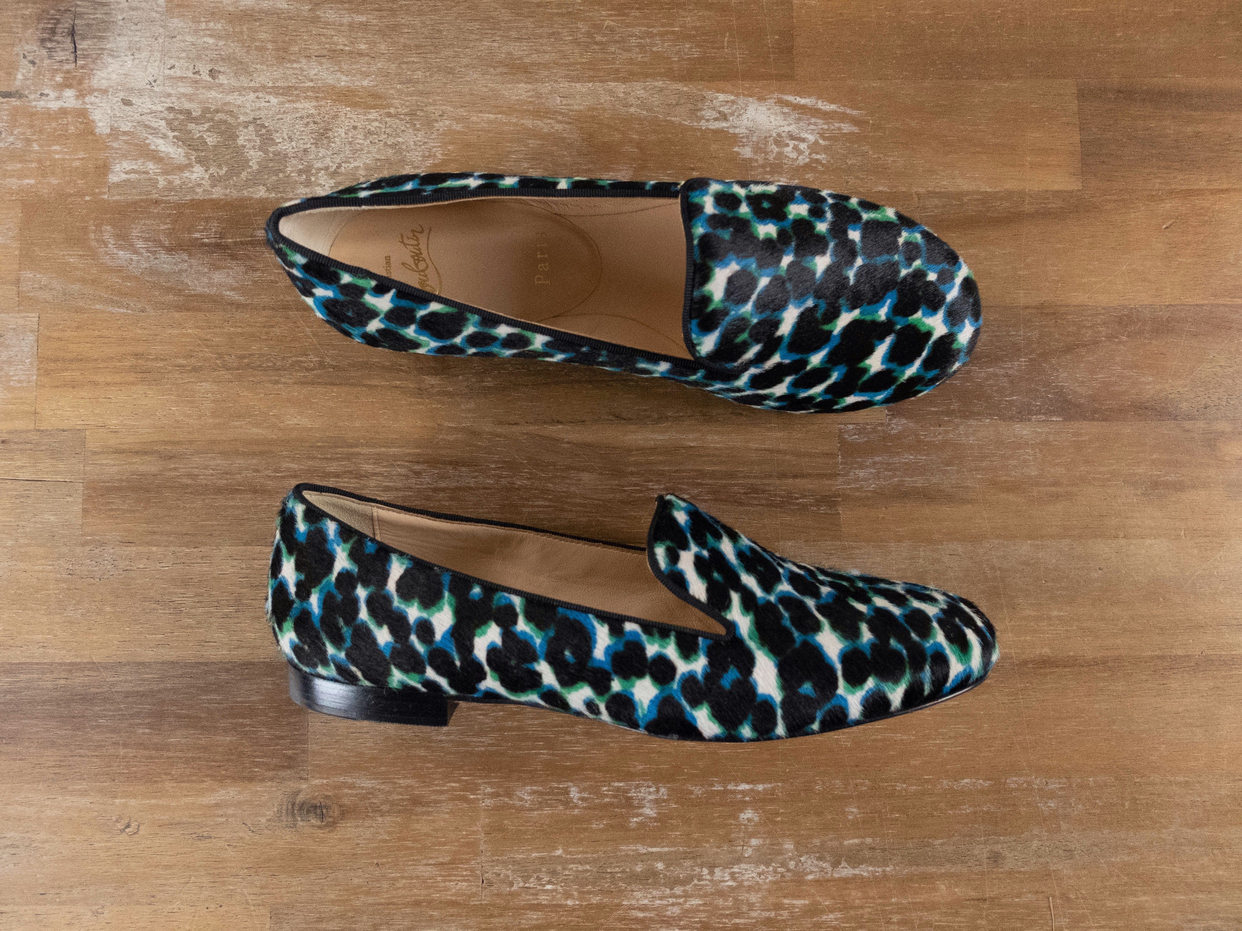 Christian Louboutin CHRISTIAN LOUBOUTIN Sakouette pony hair leopard loafer shoes Size US 7 / IT 37 - 1 Thumbnail