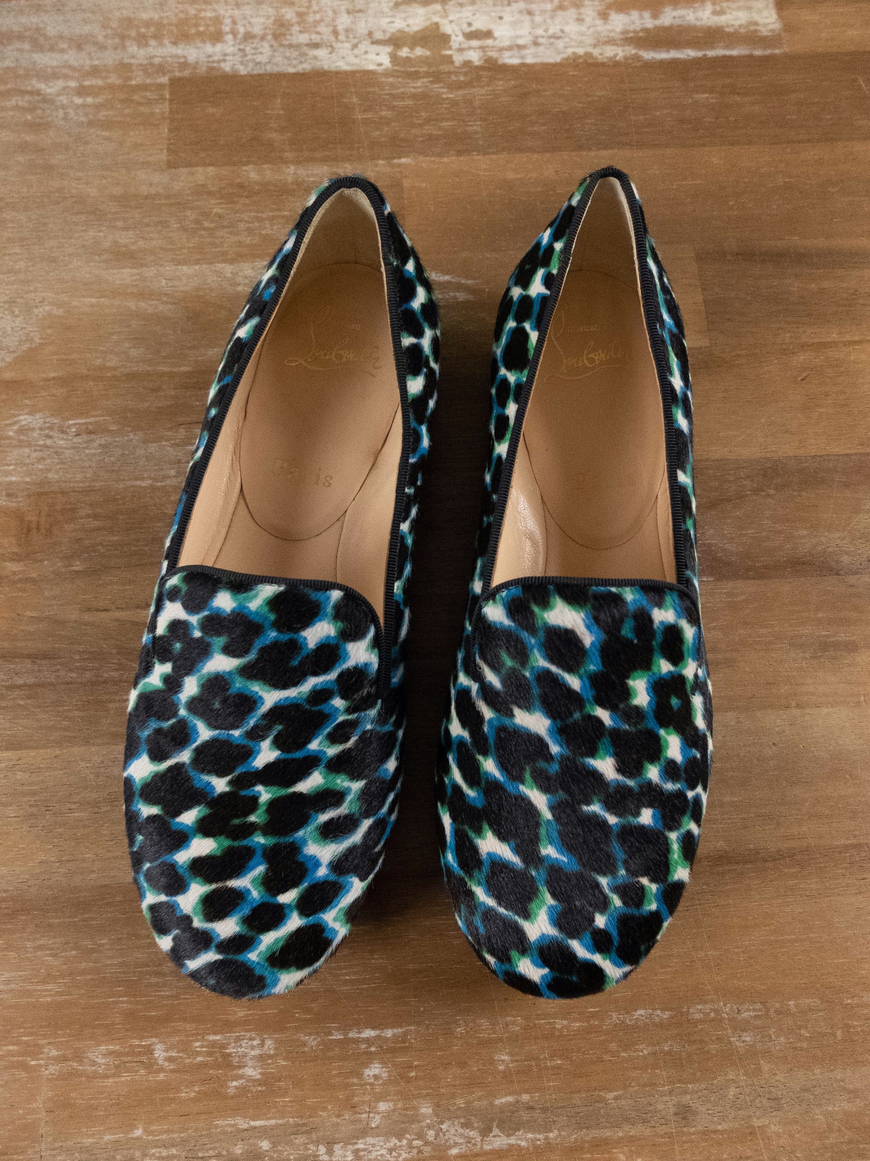 Christian Louboutin CHRISTIAN LOUBOUTIN Sakouette pony hair leopard loafer shoes Size US 7 / IT 37 - 2 Thumbnail