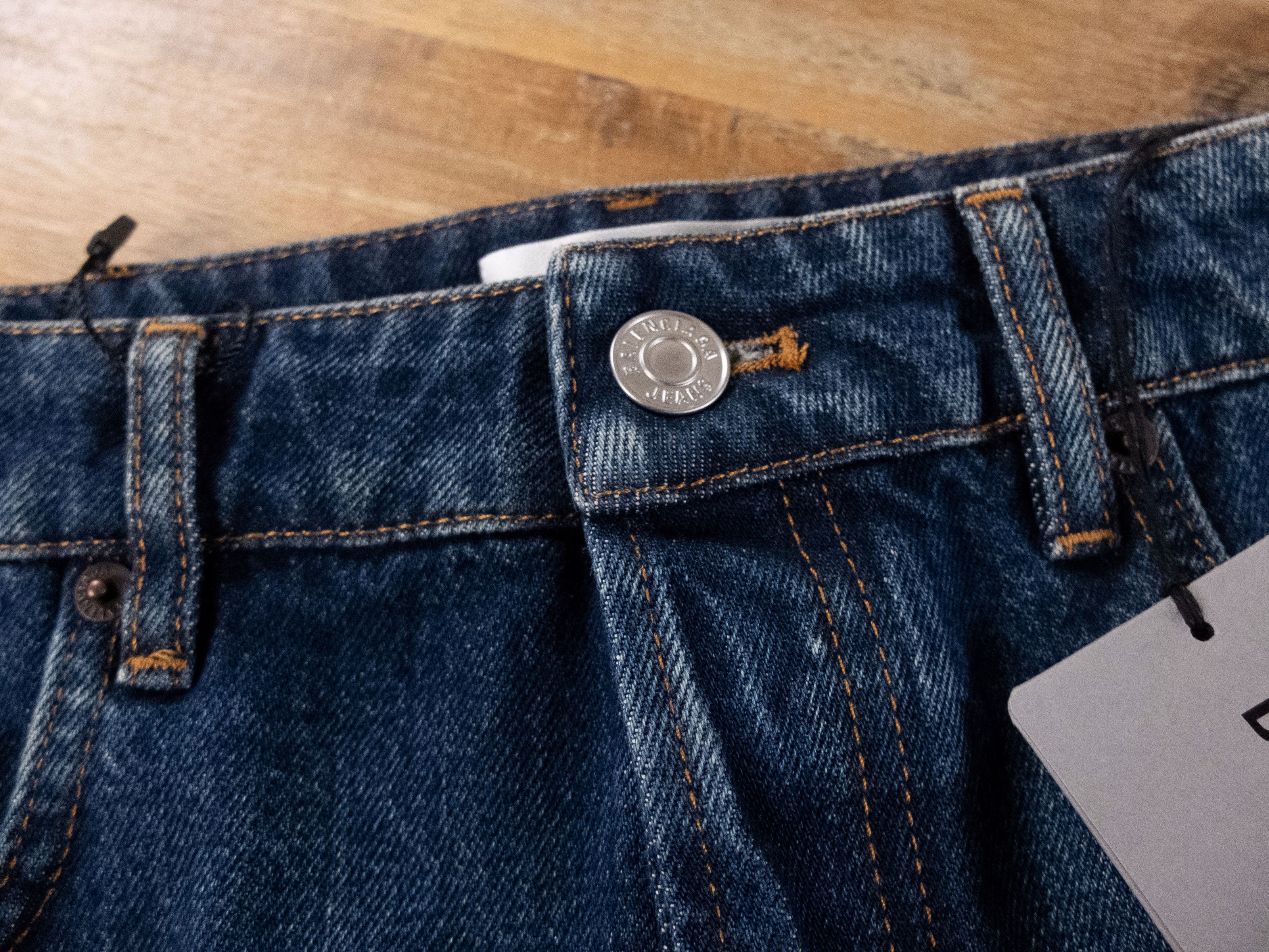 Balenciaga BALENCIAGA blue low waist denim mini jean skirt 8 38 Size 27" / US 4 / IT 40 - 5 Thumbnail