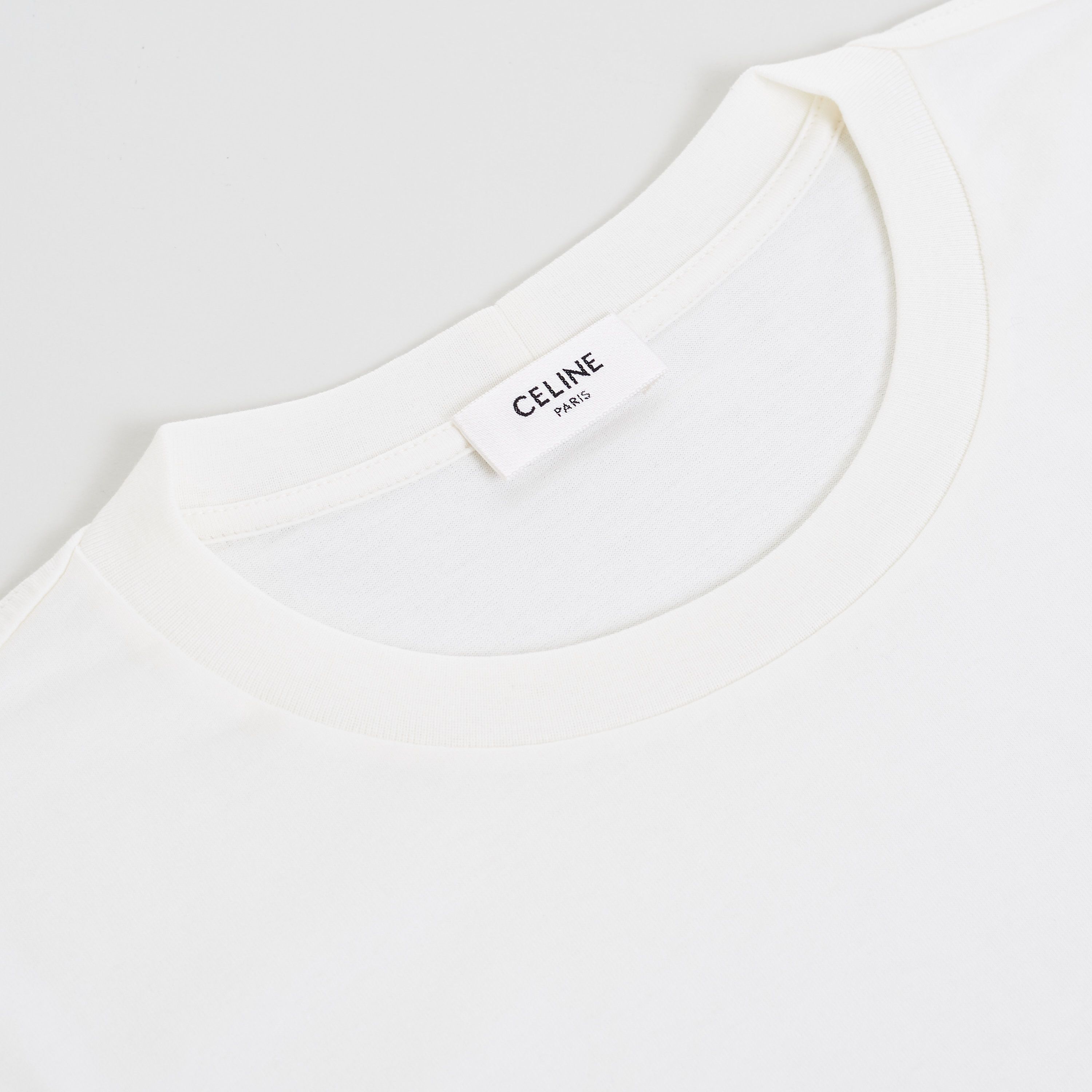 Celine T-Shirt w/ Rhinestone-Studded Logo Print Size US XL / EU 56 / 4 - 11 Thumbnail