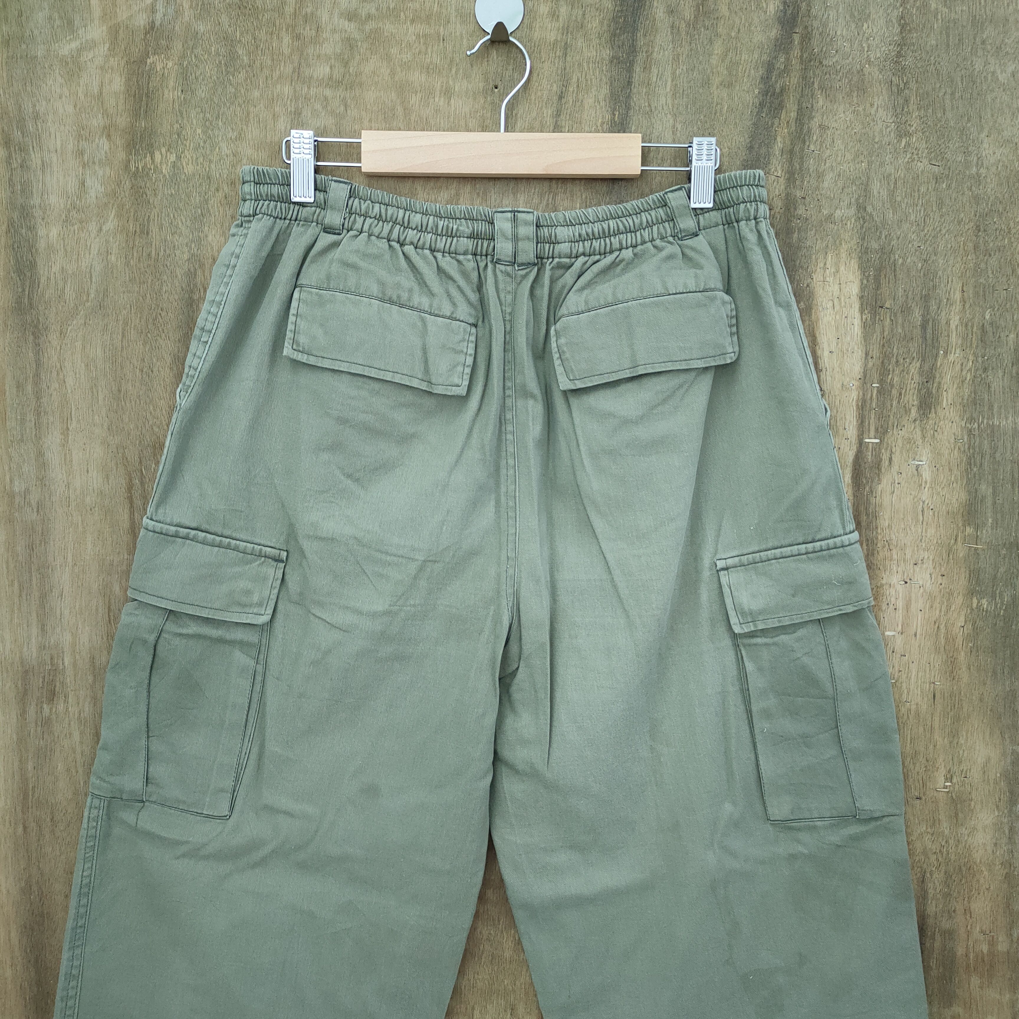 Japanese Brand × StraightFaded JAPANESE BRAND SPRING WAIST FADED BAGGY CARGO PANTS Size US 34 / EU 50 - 7 Thumbnail