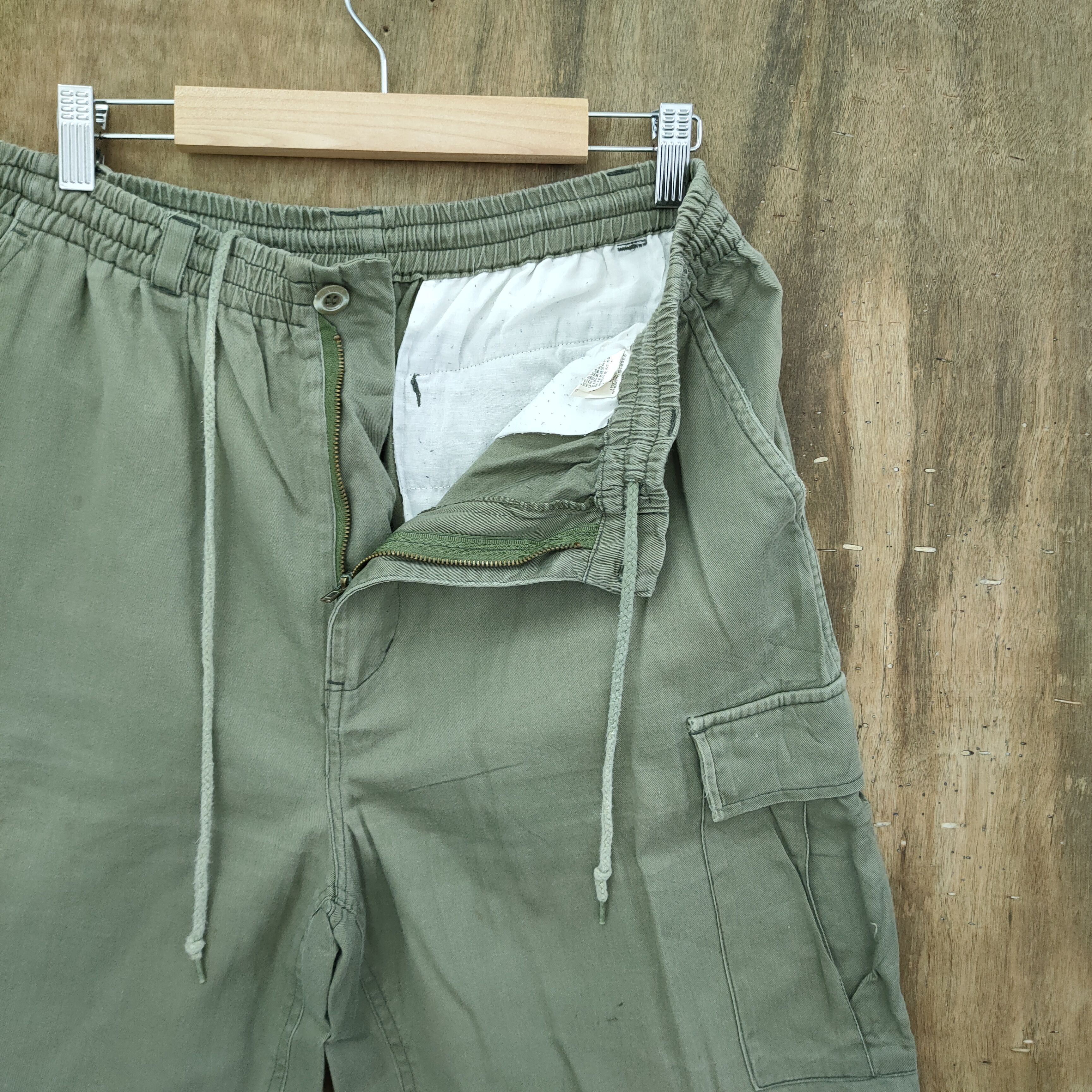 Japanese Brand × StraightFaded JAPANESE BRAND SPRING WAIST FADED BAGGY CARGO PANTS Size US 34 / EU 50 - 5 Thumbnail