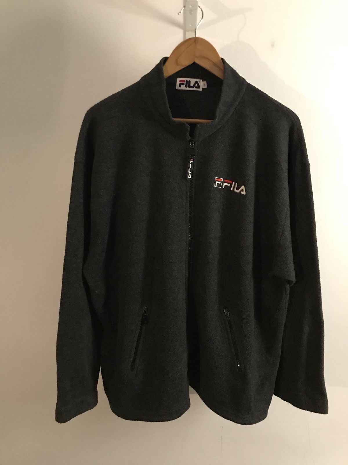 Fila Fila Fleece Zipper Jacket Dark Grey Colour Size US M / EU 48-50 / 2 - 1 Thumbnail