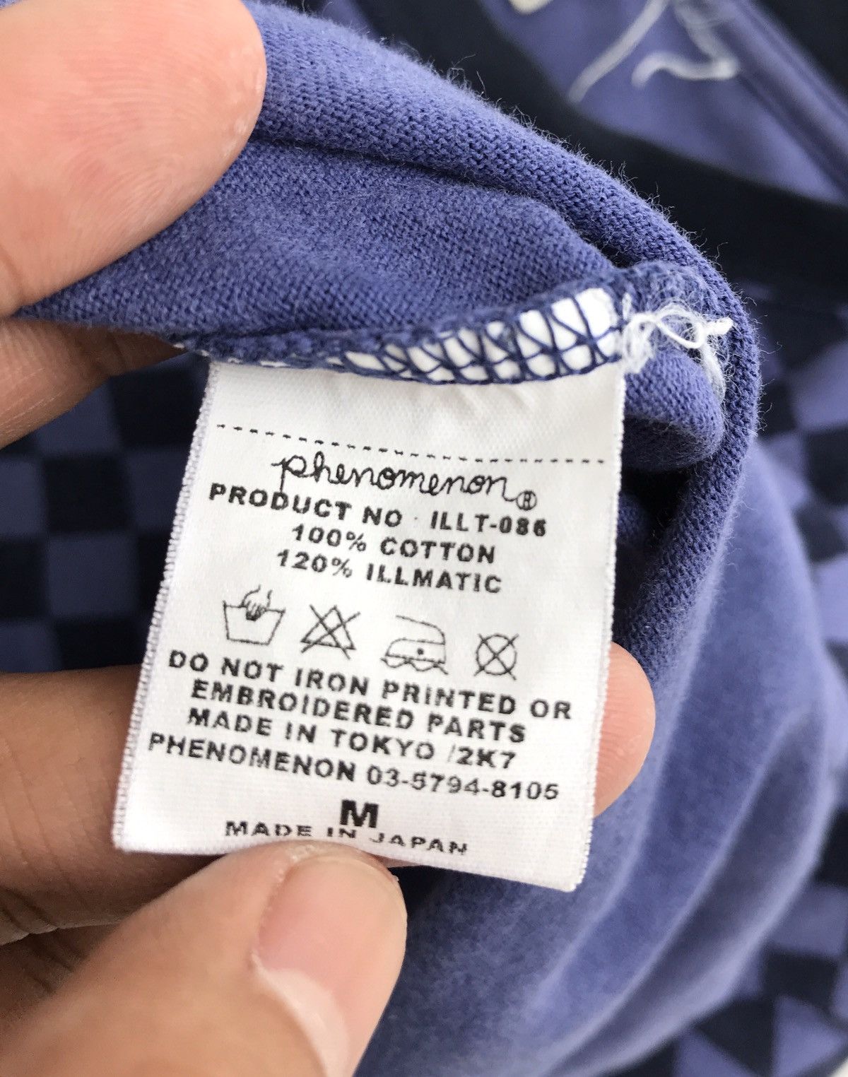PHENOMENON Phenomenon Japan Checkered Board Nice Design Tee Size US M / EU 48-50 / 2 - 4 Thumbnail