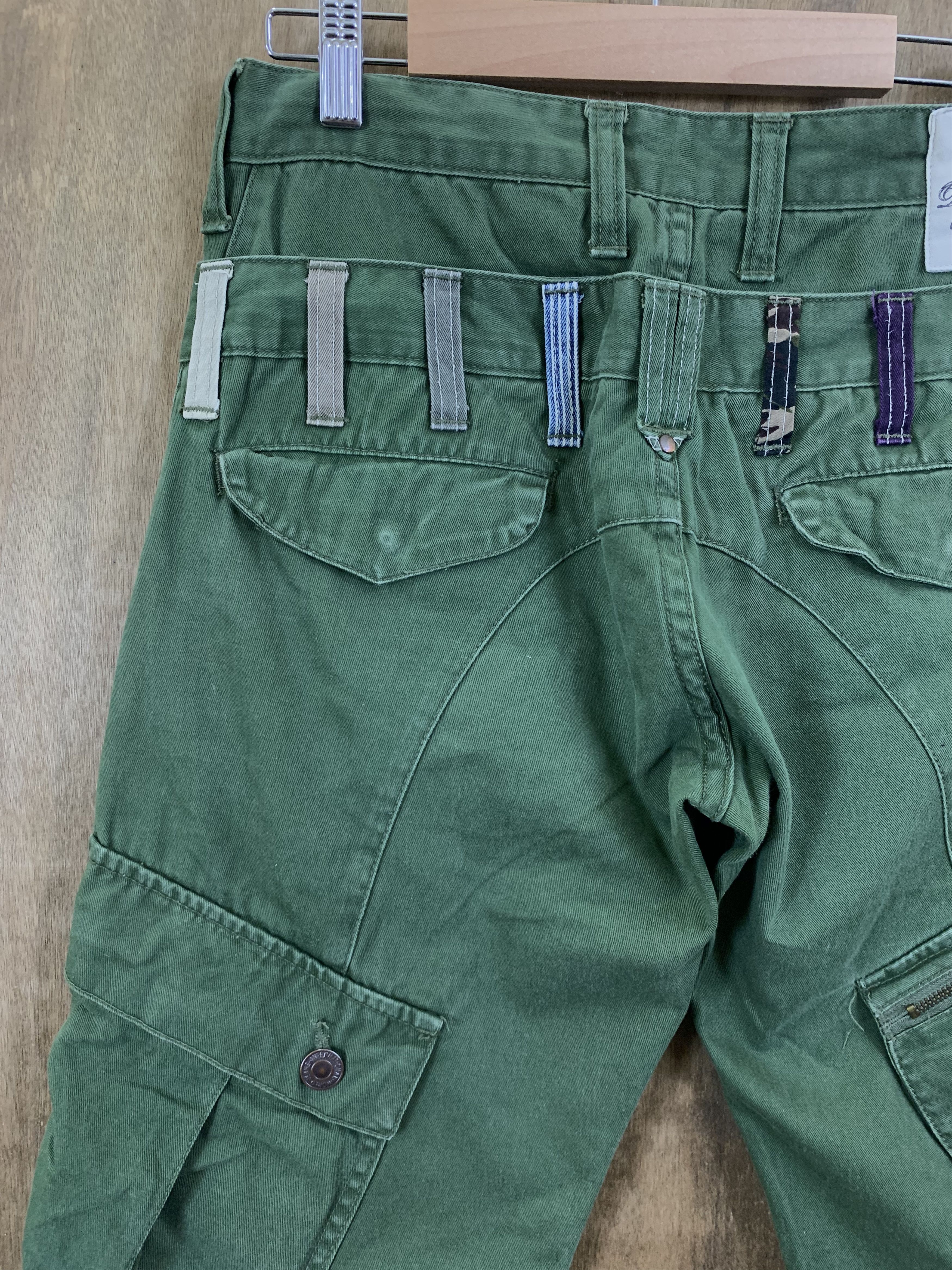 Japanese Brand Cargo Pants Dominate Double Waist Multipocket Dark Green Size US 28 / EU 44 - 12 Thumbnail