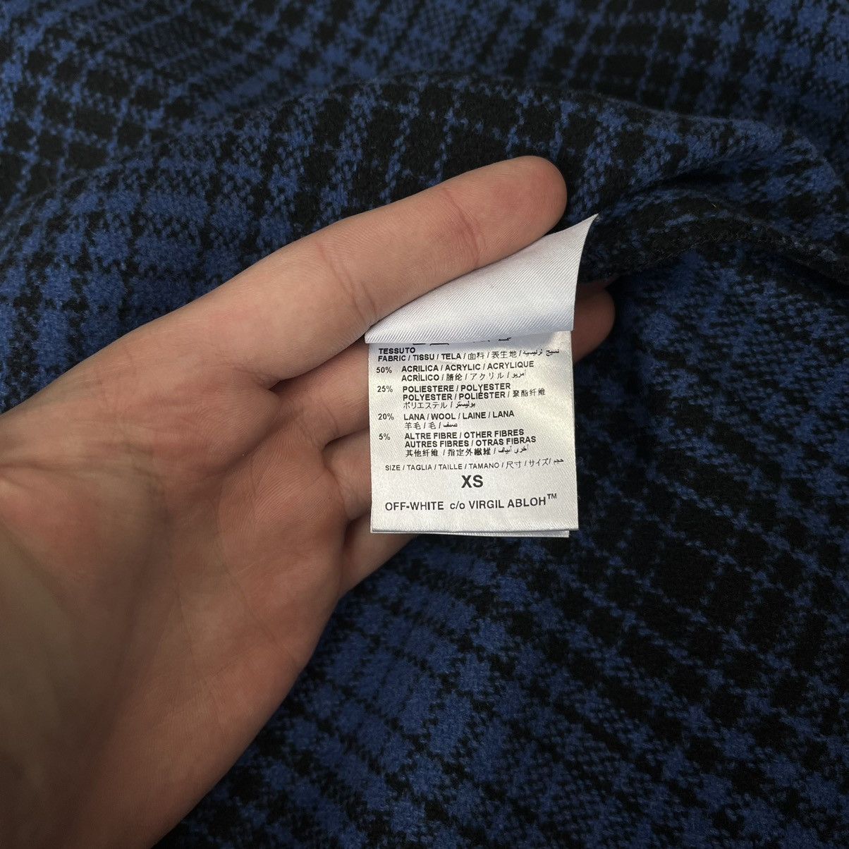Off-White AW16 OFF-WHITE c/o VIRGIL ABLOH TARTAN FLANNEL SHIRT Size US M / EU 48-50 / 2 - 14 Thumbnail