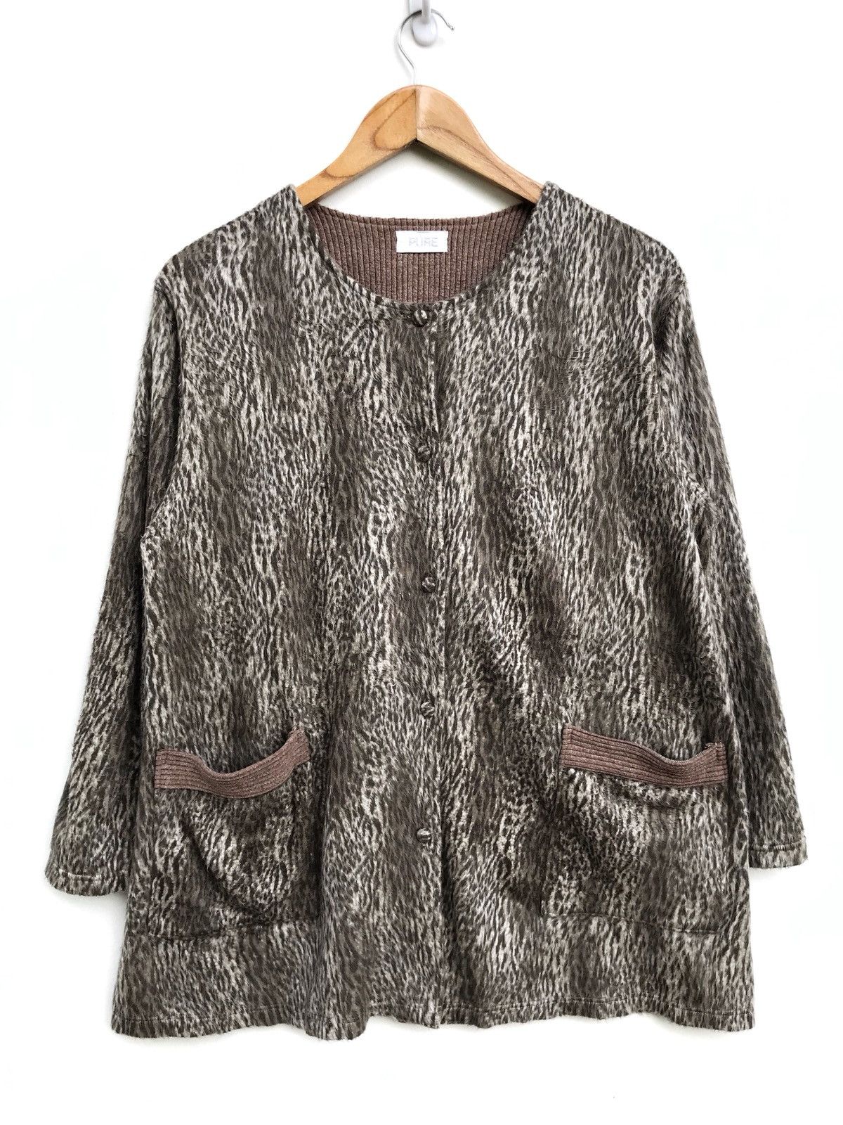 Japanese Brand Japanese Brand Pure All Over Print Fur Leopard Jacket Size US S / EU 44-46 / 1 - 1 Thumbnail