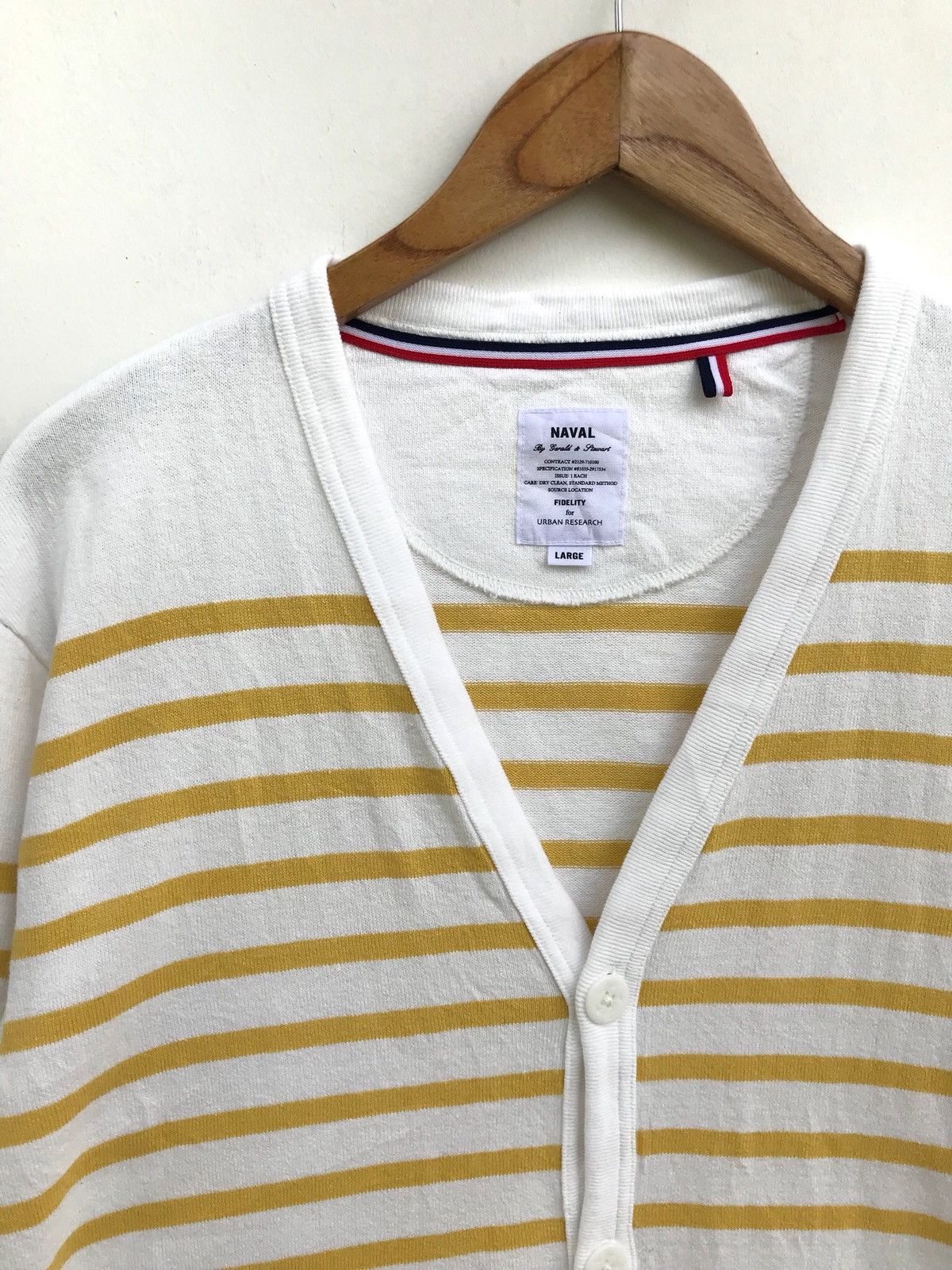 Japanese Brand × URBAN RESEARCH DOORS Fidelity For Urban Research Stripes Border Cardigan Sweater Size US L / EU 52-54 / 3 - 3 Thumbnail