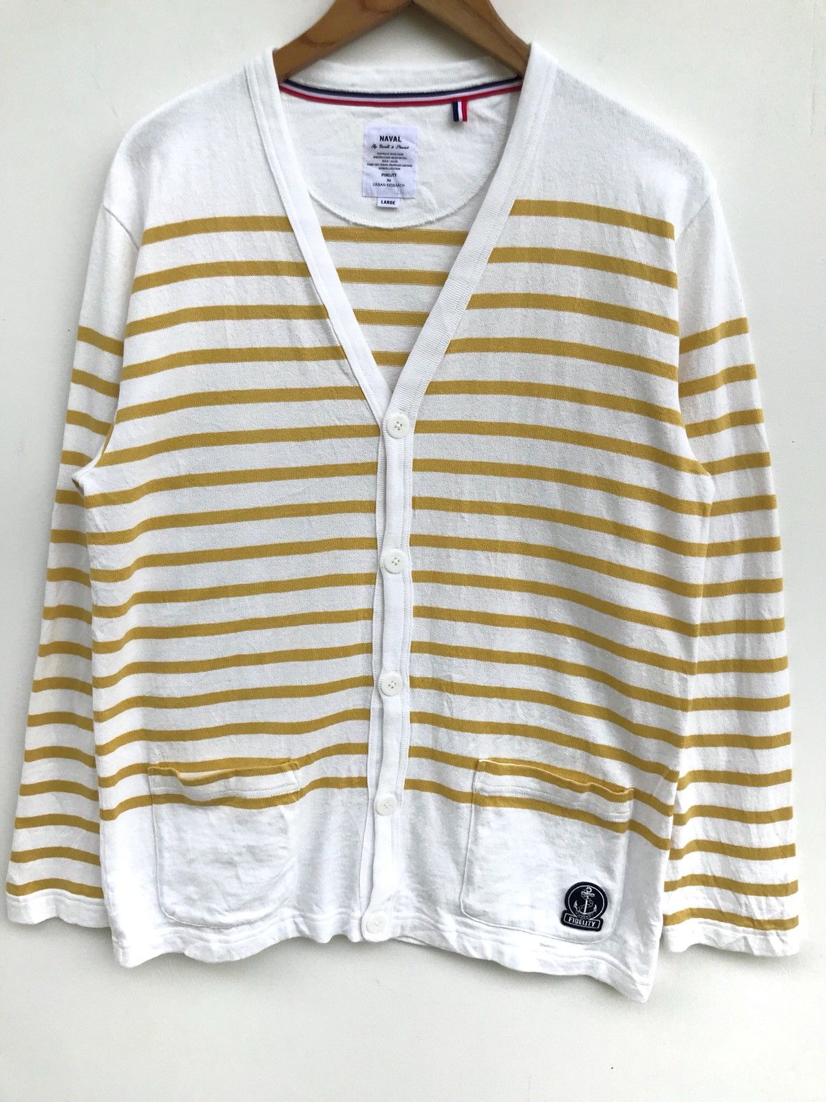 Japanese Brand × URBAN RESEARCH DOORS Fidelity For Urban Research Stripes Border Cardigan Sweater Size US L / EU 52-54 / 3 - 2 Thumbnail