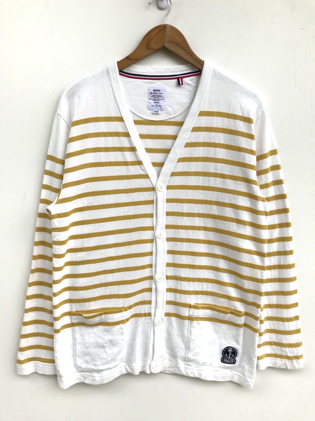 Japanese Brand × URBAN RESEARCH DOORS Fidelity For Urban Research Stripes Border Cardigan Sweater Size US L / EU 52-54 / 3 - 1 Thumbnail
