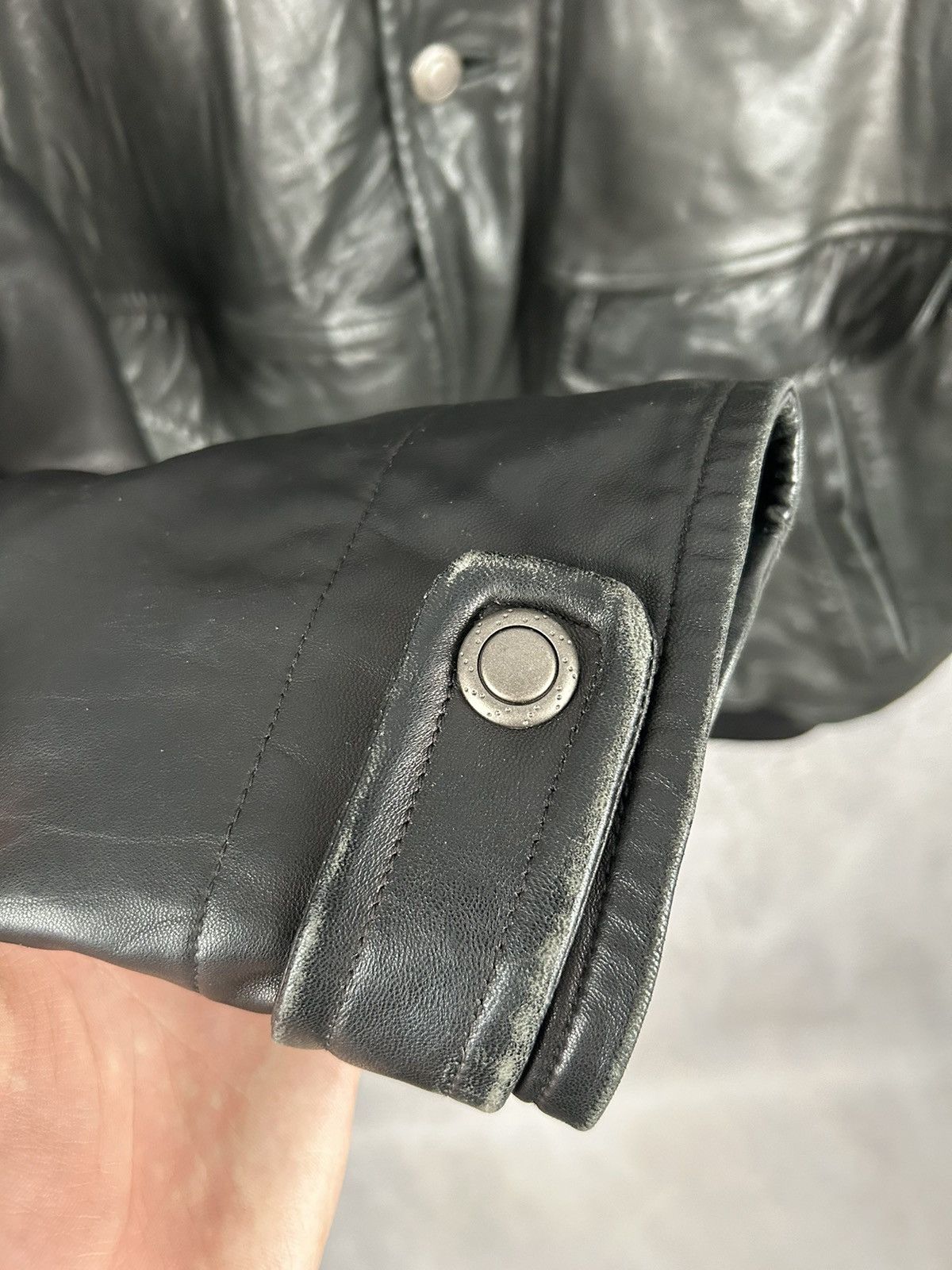 Genuine Leather Vintage Genuine Lamb Leather Jacket 90s Black Retro Size US XXL / EU 58 / 5 - 7 Thumbnail