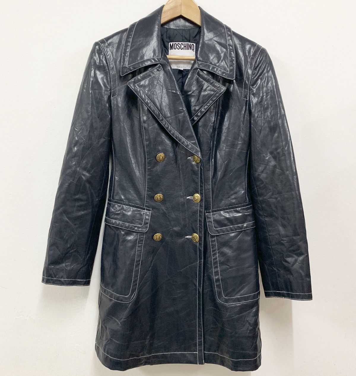 Moschino Moschino Black Blazer Jacket Size 34S - 2 Thumbnail