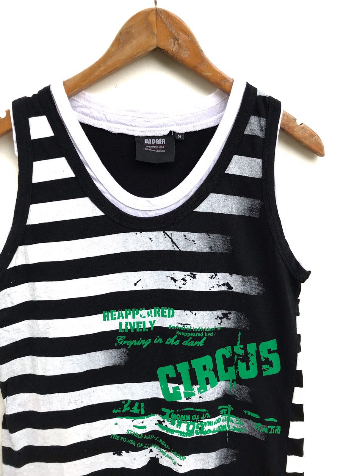 Japanese Brand Japanese Brand Badger Stripes Sleeveless Raf Simons Style Size US XS / EU 42 / 0 - 3 Thumbnail