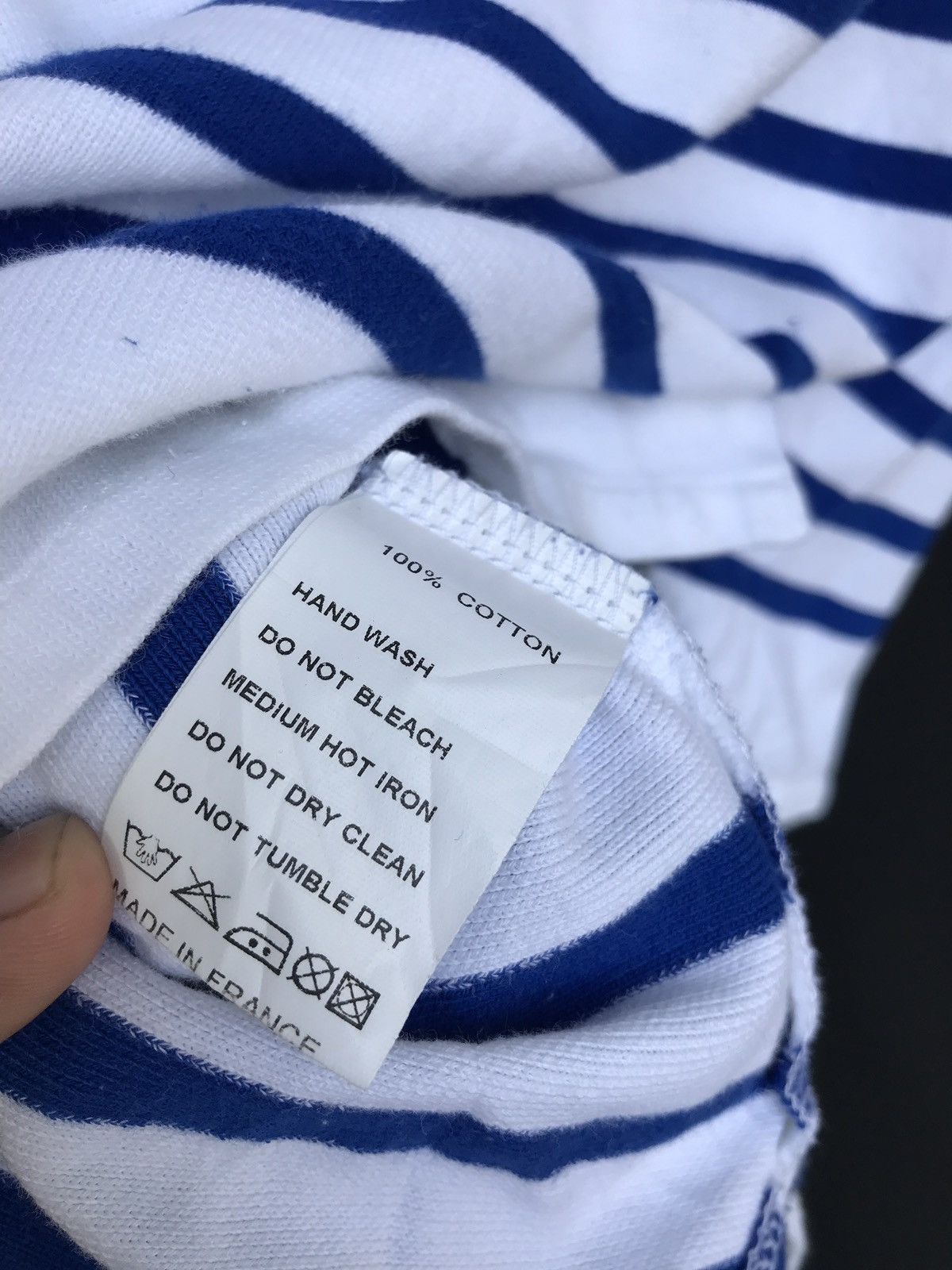 Orcival Vintage Made in France Orcival Navy Sailor Stripes LS Shirt Size US XS / EU 42 / 0 - 6 Thumbnail