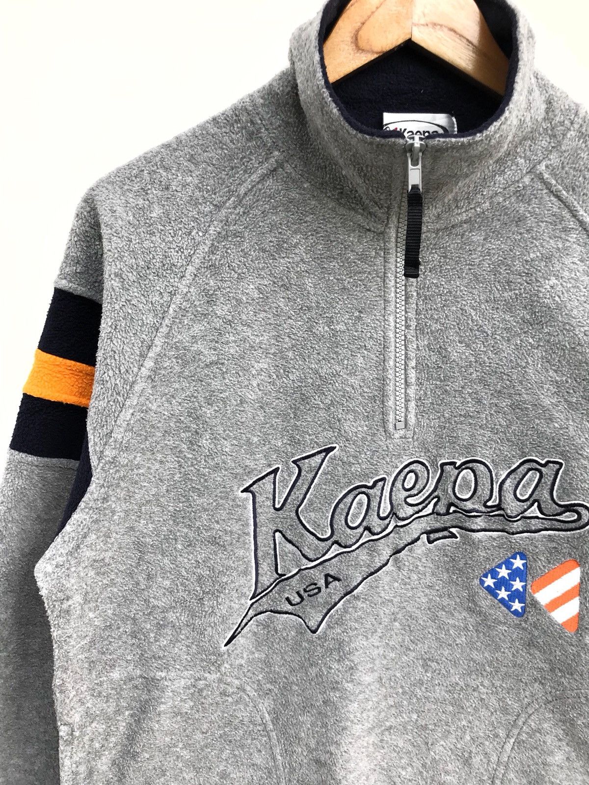 Other Casual Jacket Kaepa Fleece Big Logo Pullover Jacket Size US S / EU 44-46 / 1 - 4 Thumbnail