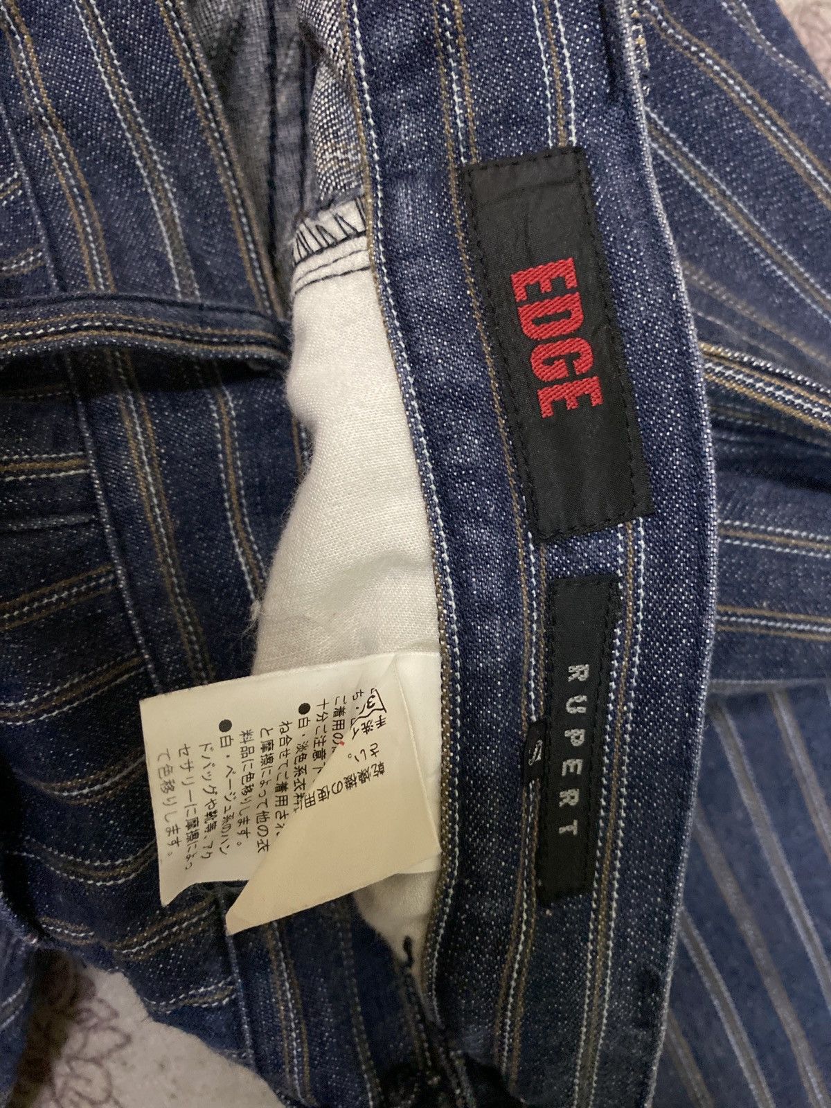 Designer × Japanese Brand × Vintage FLARE JEANS RUPERT EDGE STRIPED BOOT CUT STYLE Size US 27 - 12 Thumbnail