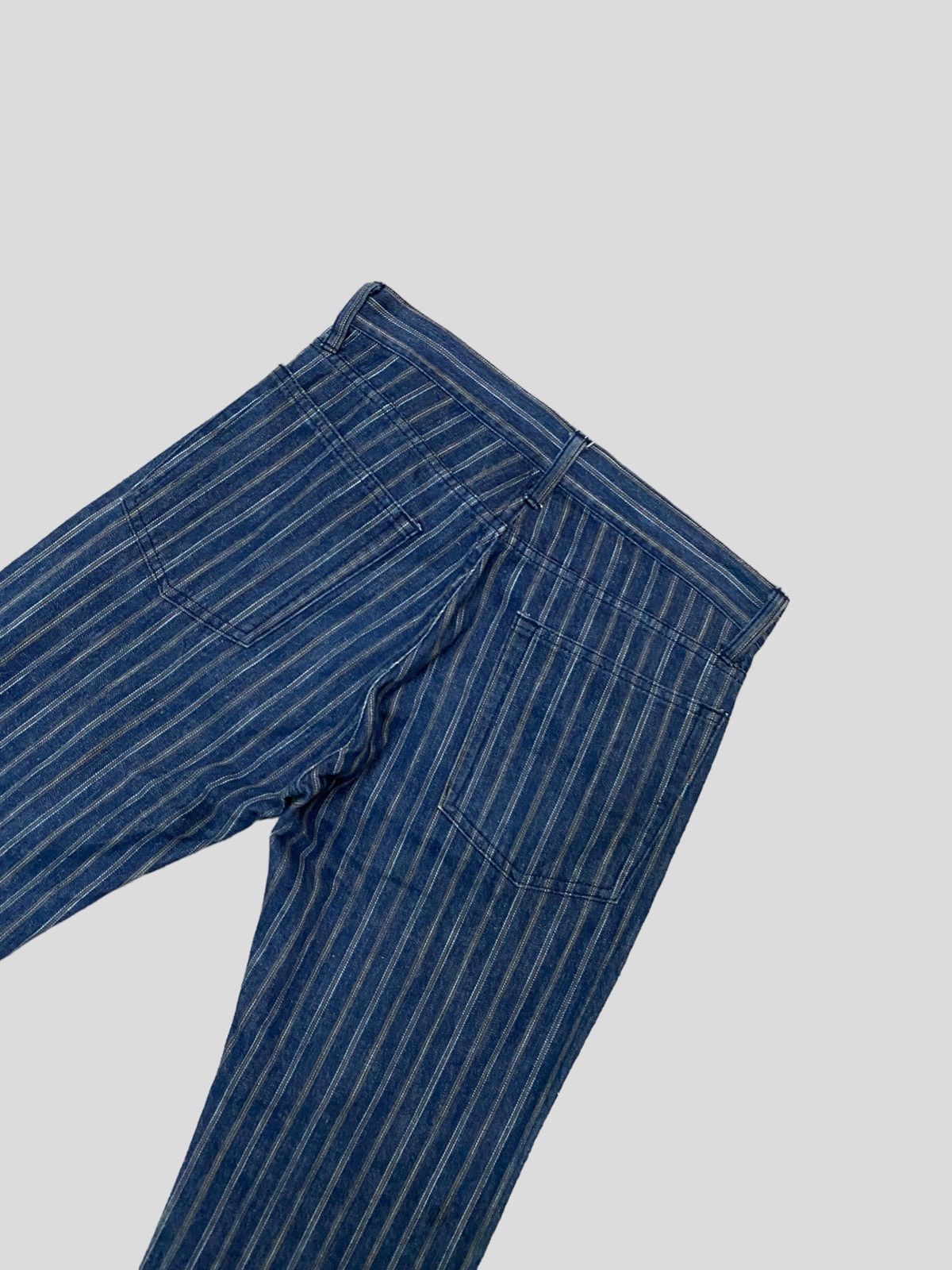 Designer × Japanese Brand × Vintage FLARE JEANS RUPERT EDGE STRIPED BOOT CUT STYLE Size US 27 - 7 Thumbnail