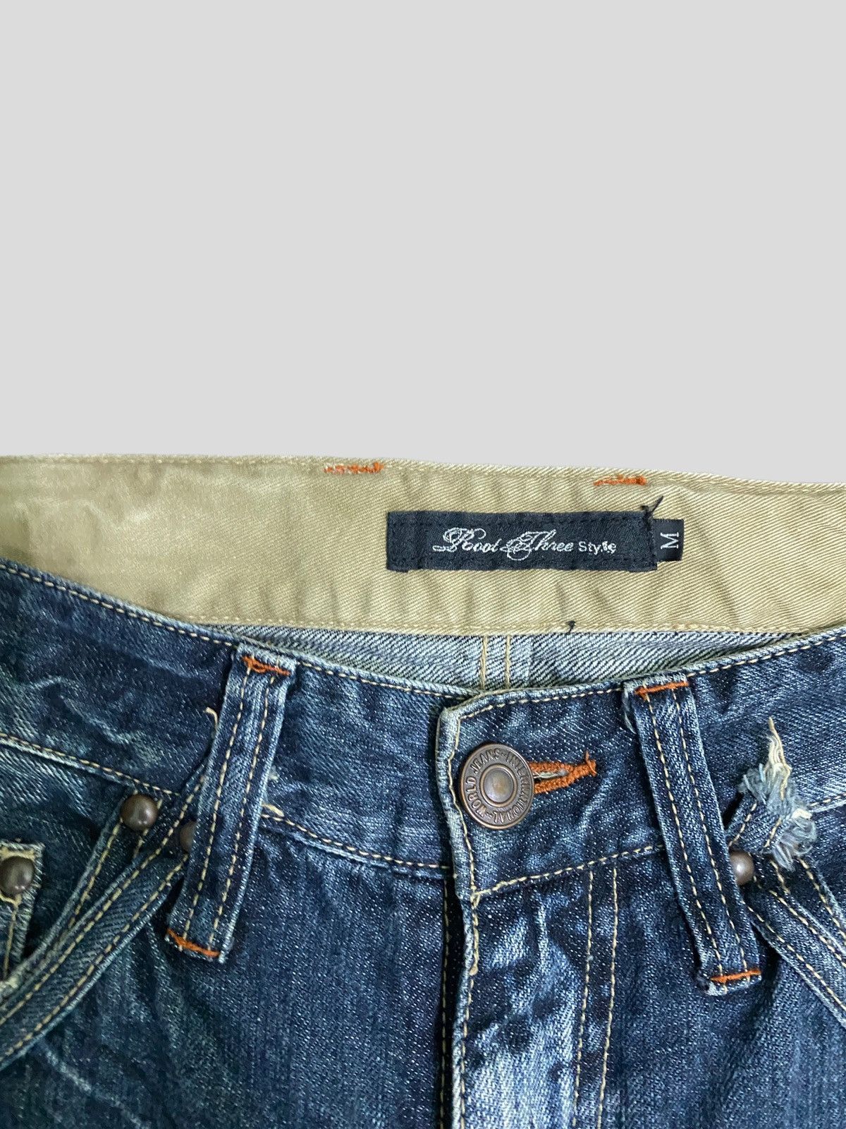 Designer × Japanese Brand × Vintage VINTAGE FLARE JEANS ROOT THREE ACID WASH GLITTER SPLASH Size US 30 / EU 46 - 11 Thumbnail