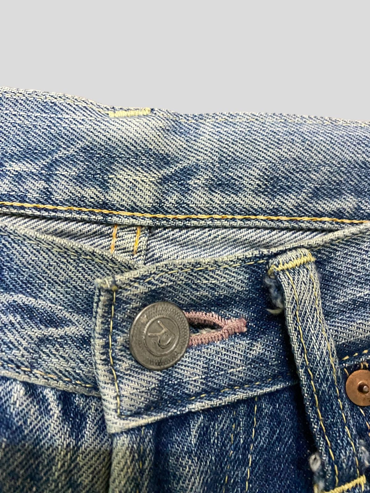 45rpm VINTAGE JEANS 45RPM R DISTRESSED DENIM Size US 27 - 8 Thumbnail