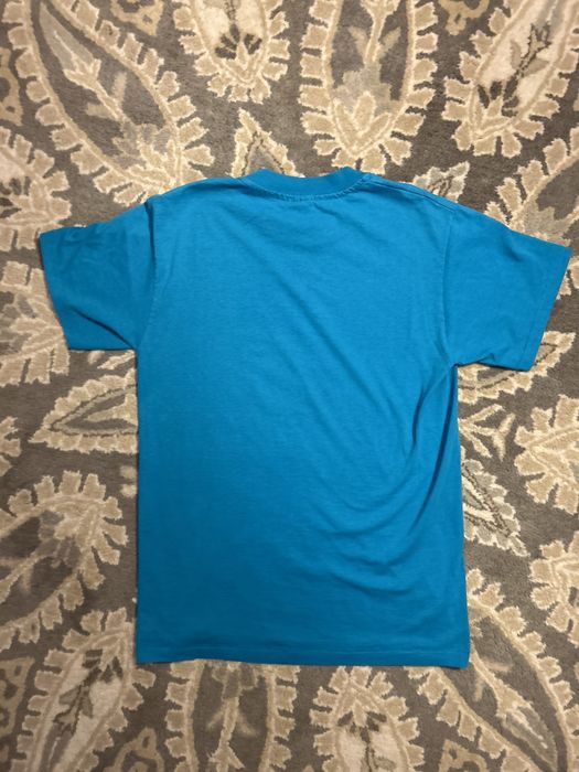 Vintage Blue “Cross” Single Stitch T Hanes Heavyweight 50/50 | Grailed