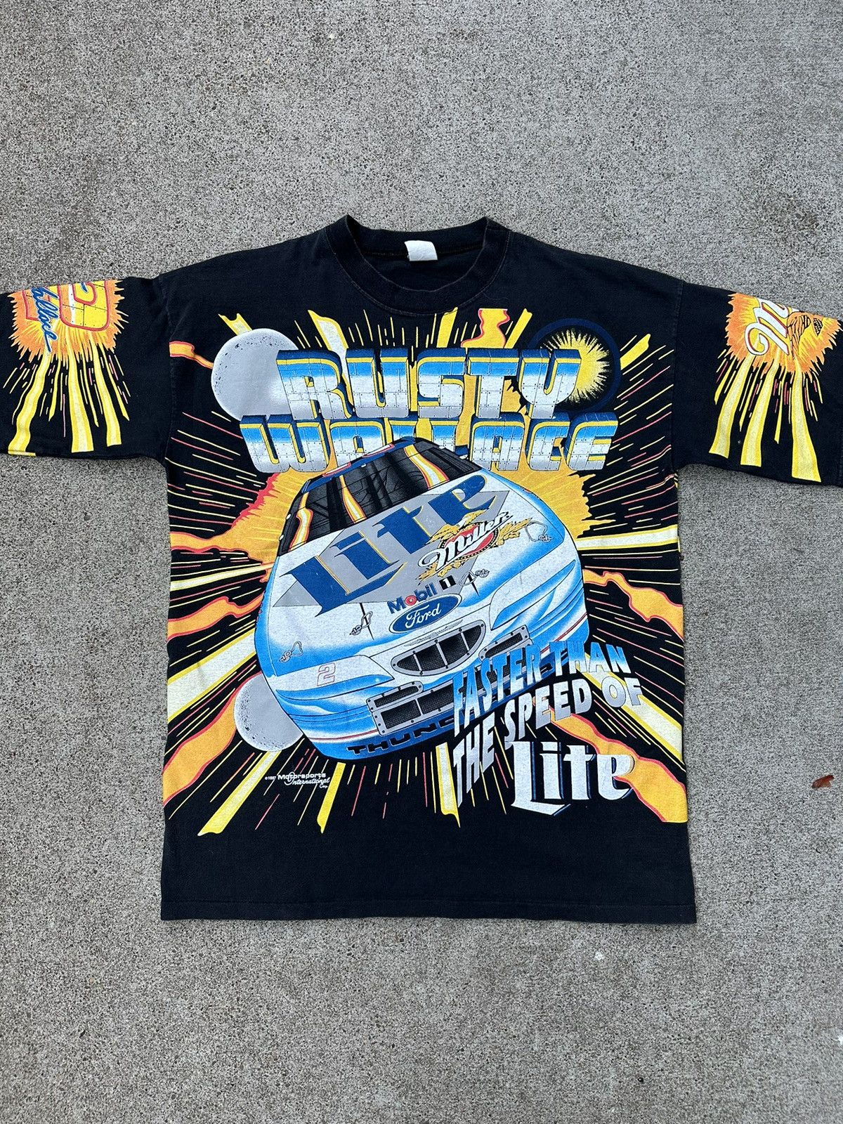NASCAR × Vintage Vintage Rusty Wallace Nascar Shirt Size US L / EU 52-54 / 3 - 1 Thumbnail