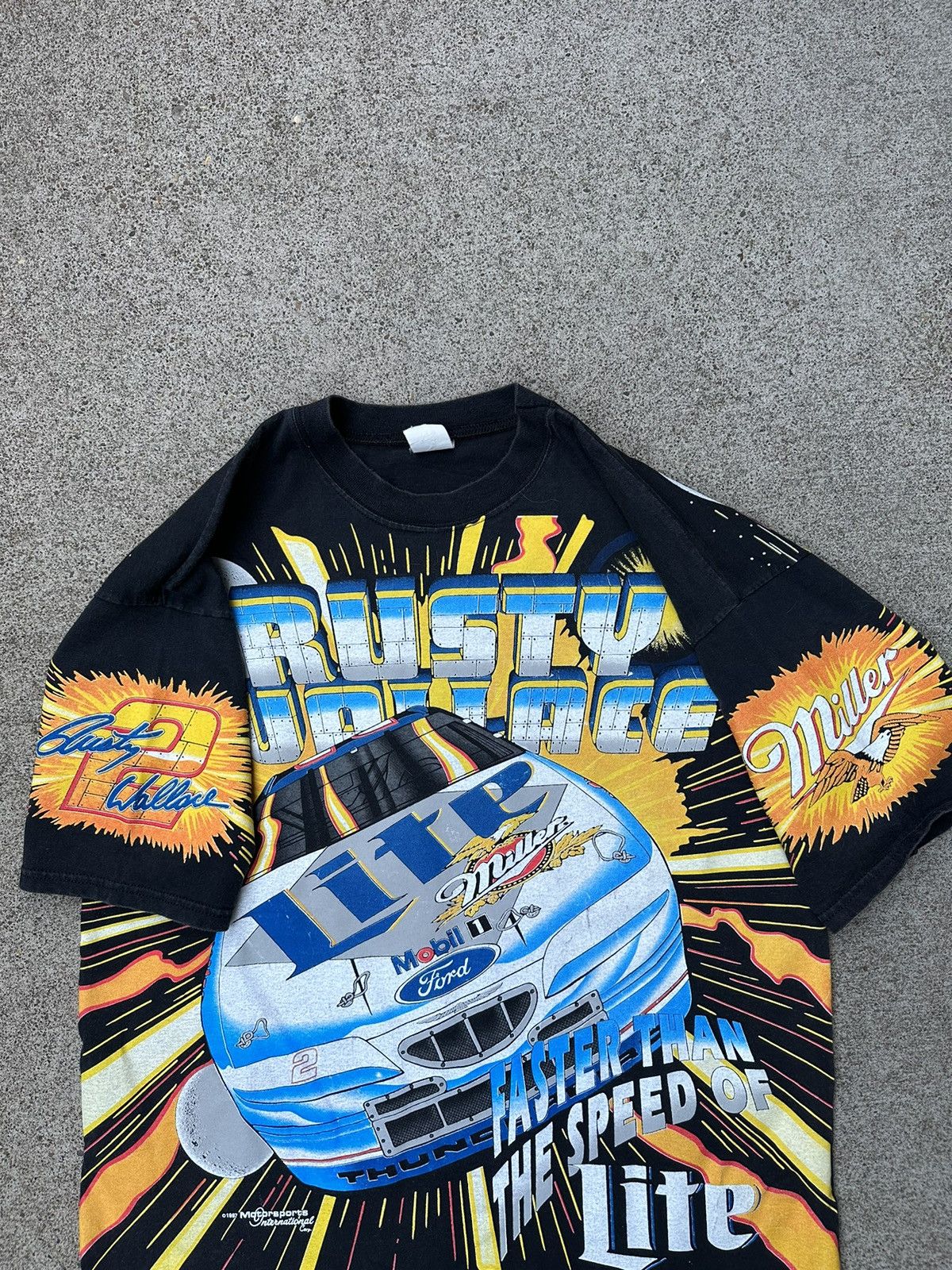 NASCAR × Vintage Vintage Rusty Wallace Nascar Shirt Size US L / EU 52-54 / 3 - 3 Thumbnail