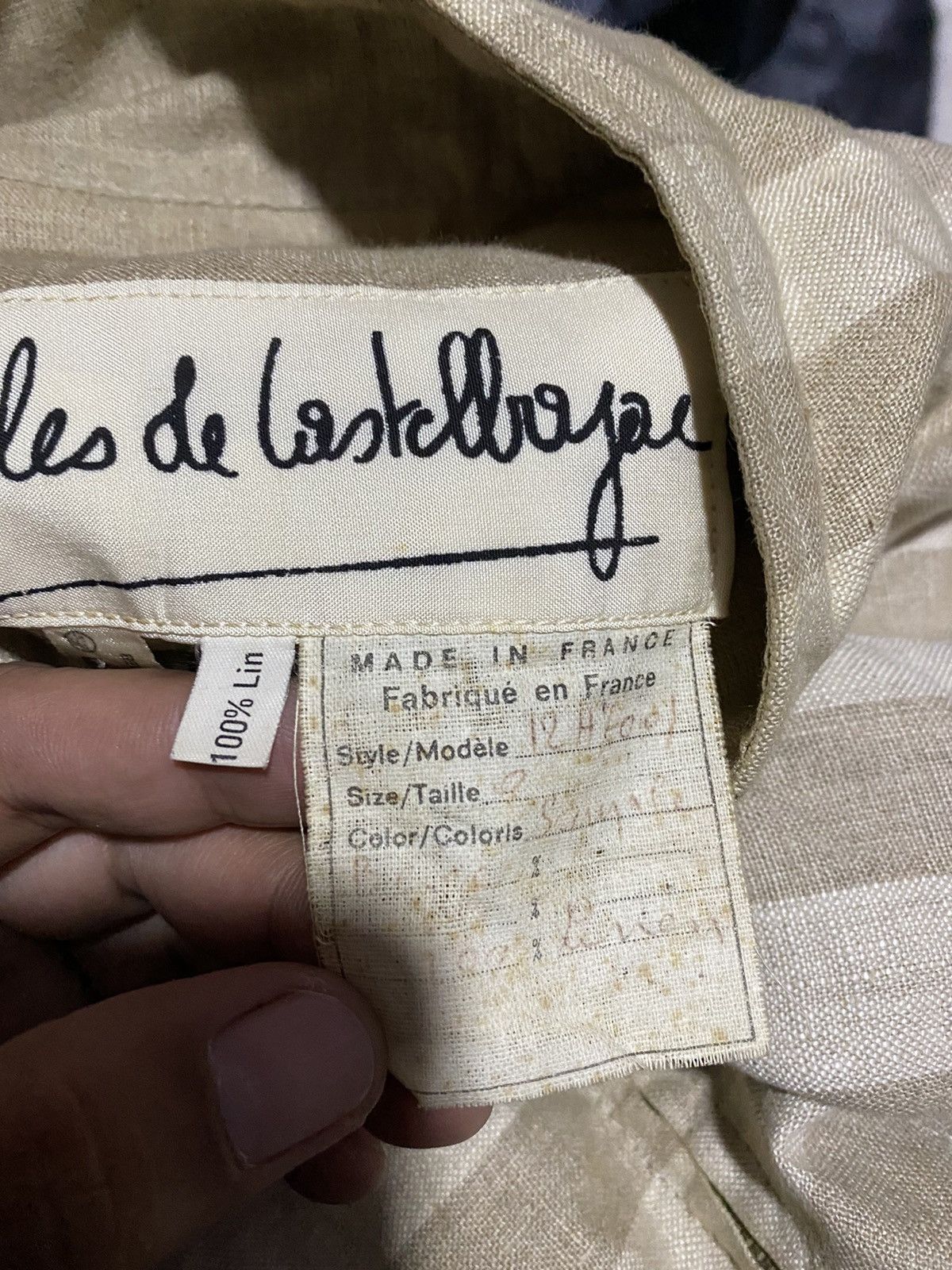Jean Charles De Castelbajac × Vintage 🔥DHL SHIPPING🔥100% LINEN FABRIC MADE IN FRANCE VINTAGE Size US L / EU 52-54 / 3 - 9 Thumbnail