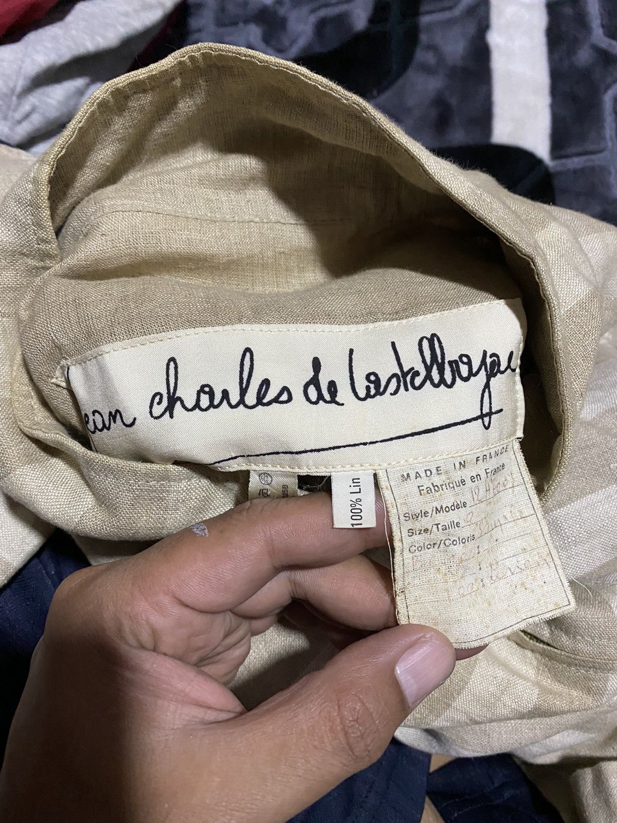 Jean Charles De Castelbajac × Vintage 🔥DHL SHIPPING🔥100% LINEN FABRIC MADE IN FRANCE VINTAGE Size US L / EU 52-54 / 3 - 10 Thumbnail