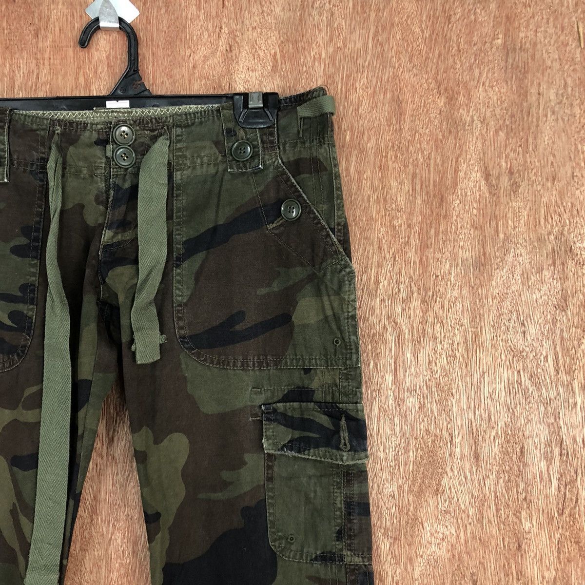 Alpha Industries TL Alpha Industries Green Army Boot Cut Cargo Pants #2348 Size 26" / US 2 / IT 38 - 5 Thumbnail