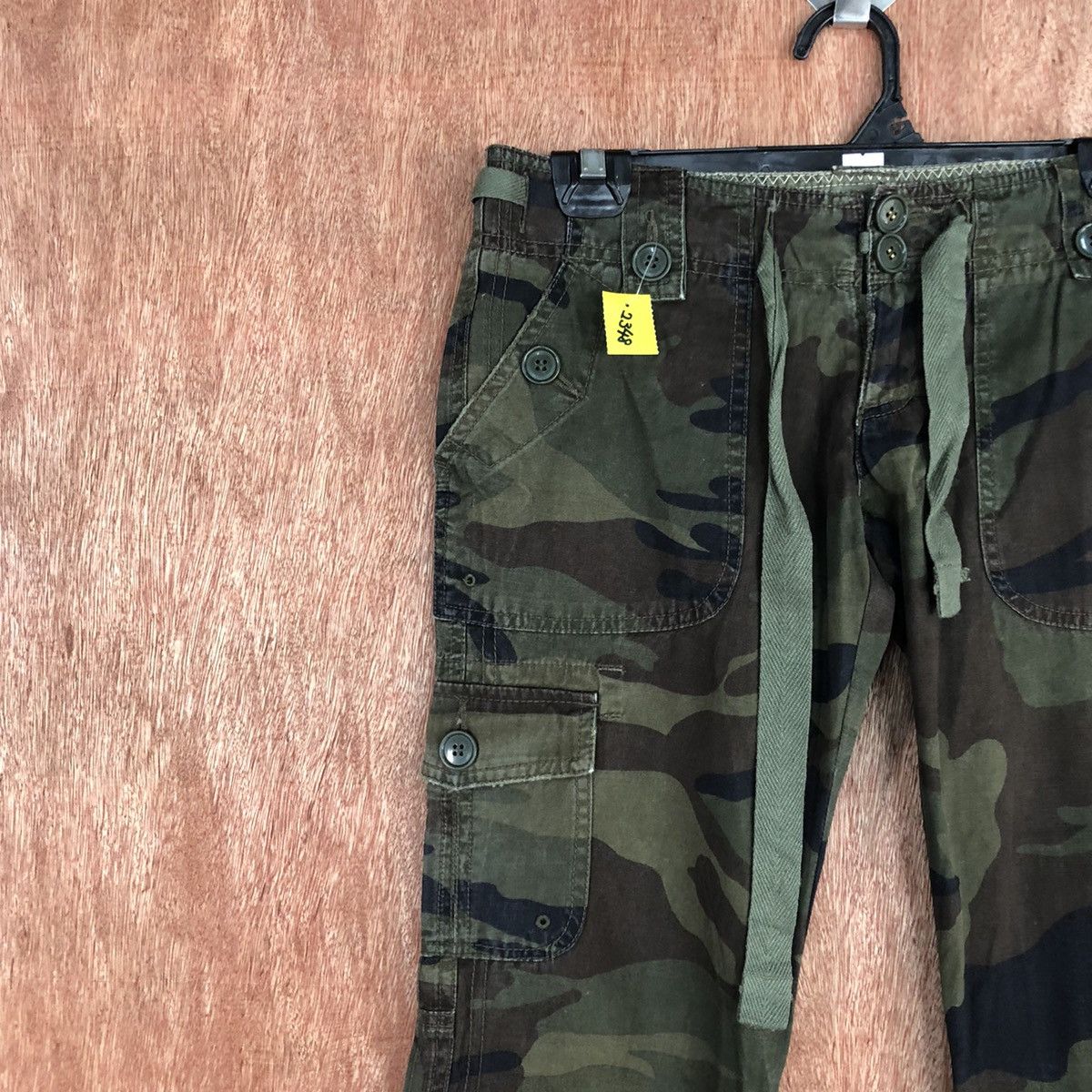 Alpha Industries TL Alpha Industries Green Army Boot Cut Cargo Pants #2348 Size 26" / US 2 / IT 38 - 6 Thumbnail