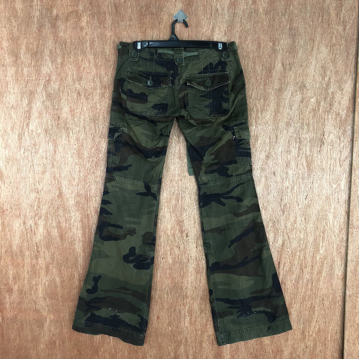 Alpha Industries TL Alpha Industries Green Army Boot Cut Cargo Pants #2348 Size 26" / US 2 / IT 38 - 9 Thumbnail