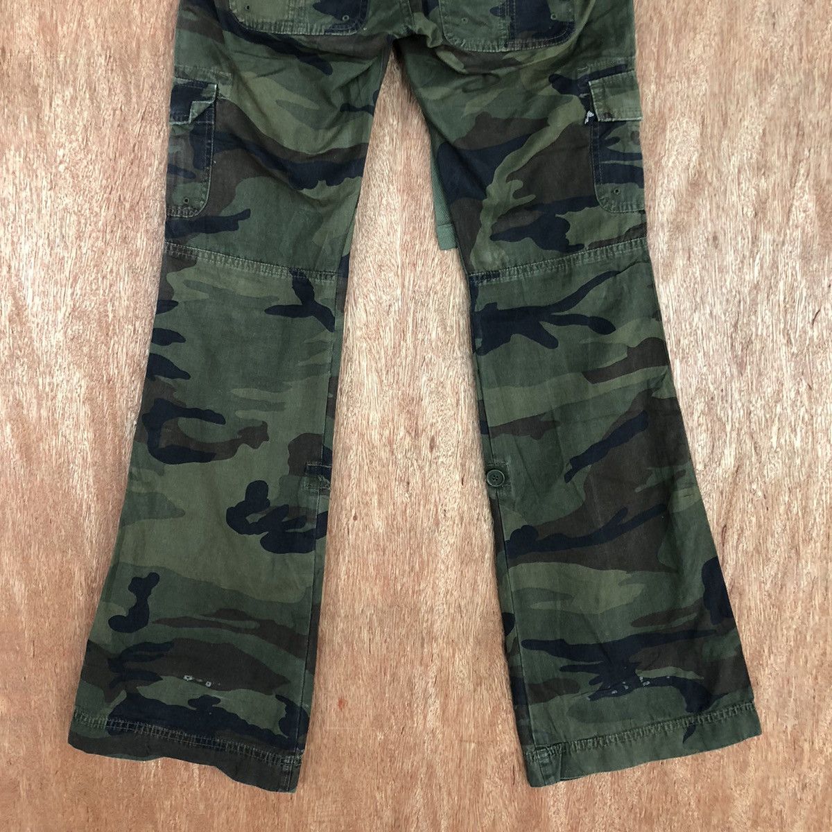 Alpha Industries TL Alpha Industries Green Army Boot Cut Cargo Pants #2348 Size 26" / US 2 / IT 38 - 11 Thumbnail