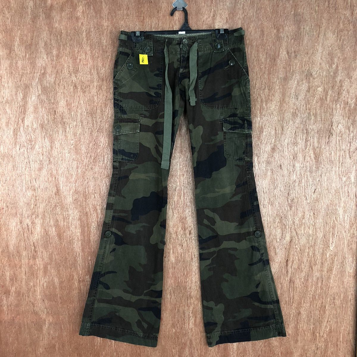 Alpha Industries TL Alpha Industries Green Army Boot Cut Cargo Pants #2348 Size 26" / US 2 / IT 38 - 1 Thumbnail