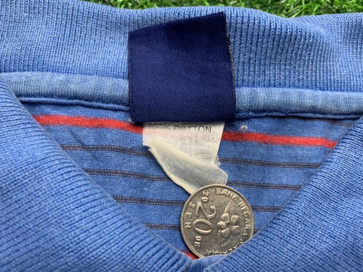 Hang Ten Rare Vintage Hang Ten Classic Striped Polo Tee Blue Label Size US M / EU 48-50 / 2 - 4 Thumbnail