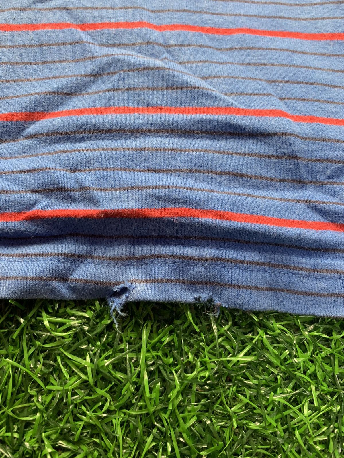Hang Ten Rare Vintage Hang Ten Classic Striped Polo Tee Blue Label Size US M / EU 48-50 / 2 - 7 Thumbnail
