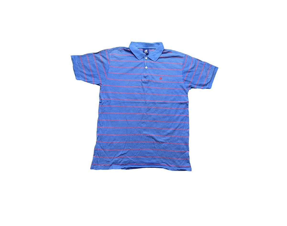 Hang Ten Rare Vintage Hang Ten Classic Striped Polo Tee Blue Label Size US M / EU 48-50 / 2 - 1 Thumbnail