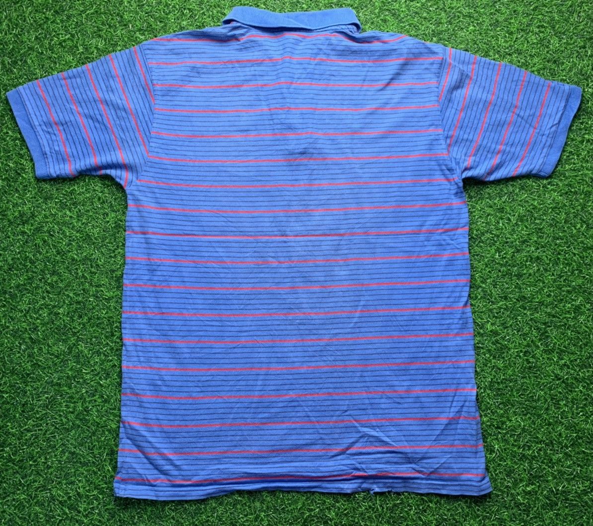 Hang Ten Rare Vintage Hang Ten Classic Striped Polo Tee Blue Label Size US M / EU 48-50 / 2 - 6 Thumbnail