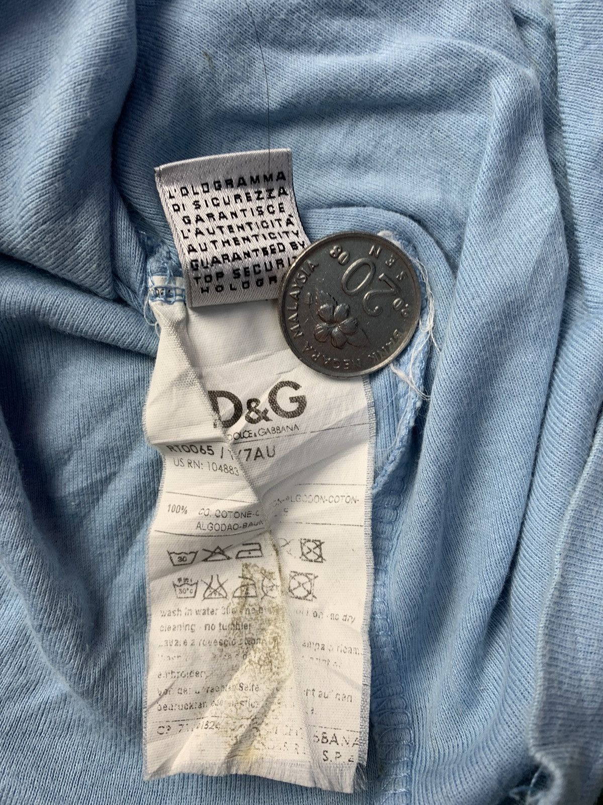 Dolce & Gabbana D&G Folie A Deux Italy Around the World Cap Sleeve Tee Size M / US 6-8 / IT 42-44 - 8 Thumbnail